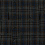 East Harbour Surplus 'MOAB 990' Plaid Overshirt - Navy/Grey