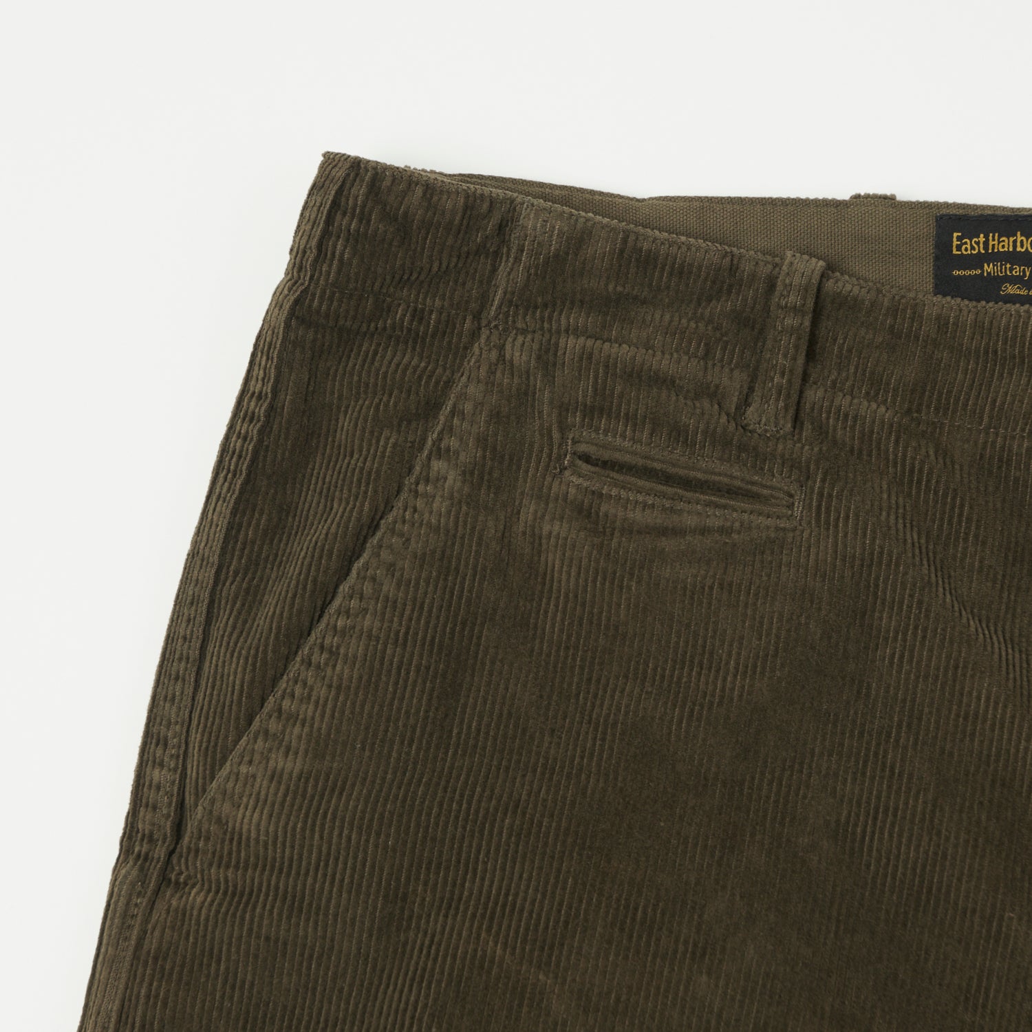 East Harbour Surplus 'Axel 101' Corduroy Trouser - Green