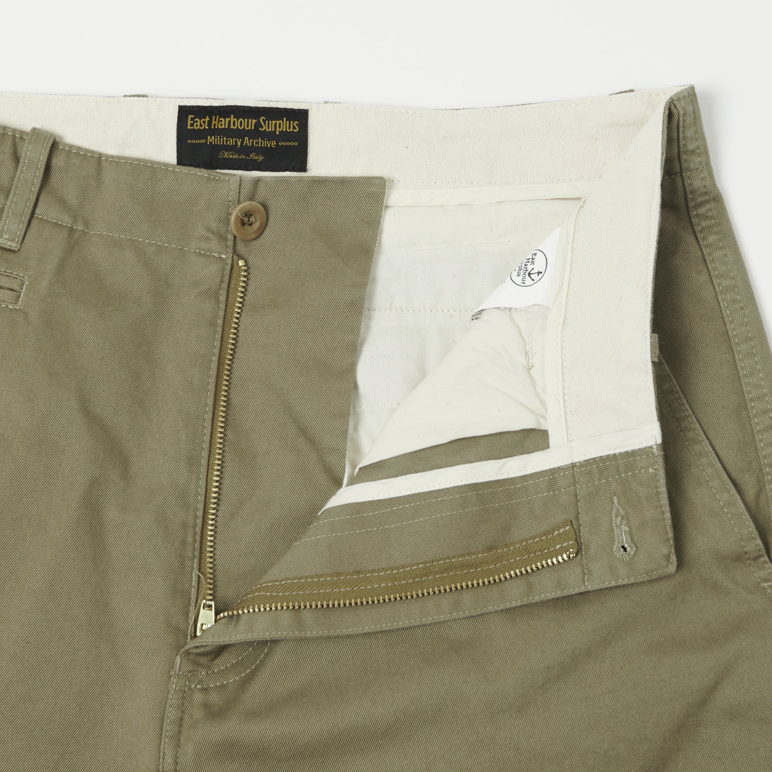 East Harbour Surplus 'Axel 121' Chino Trouser - Khaki