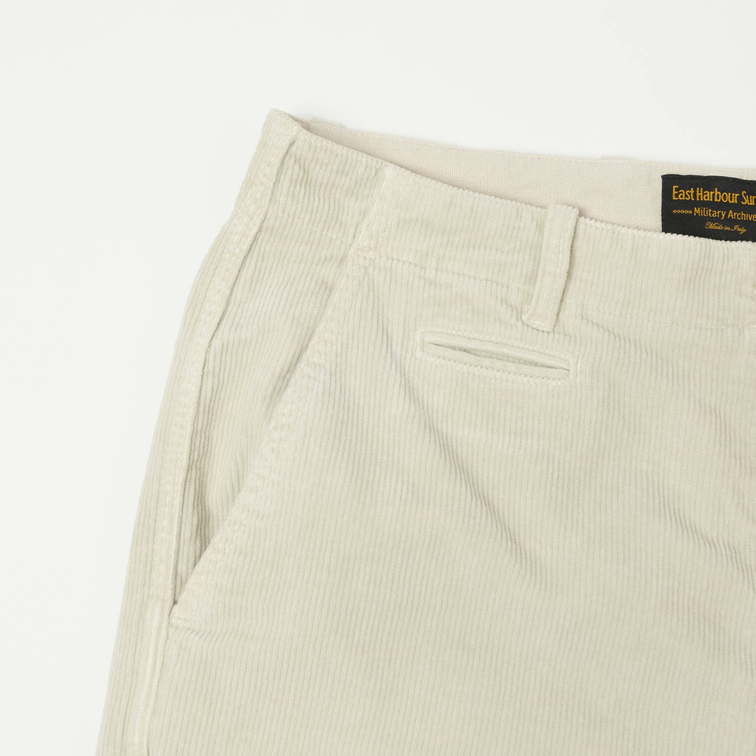 East Harbour Surplus 'Axel 101' Corduroy Trouser - Off White