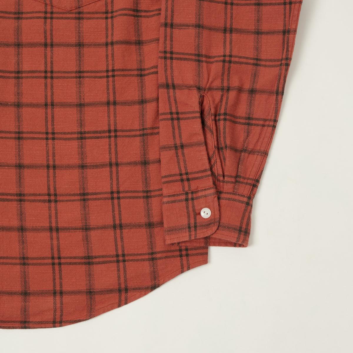 Edwin Arthur's 'Rag Shirt 02' Slub Plaid Shirt - Red