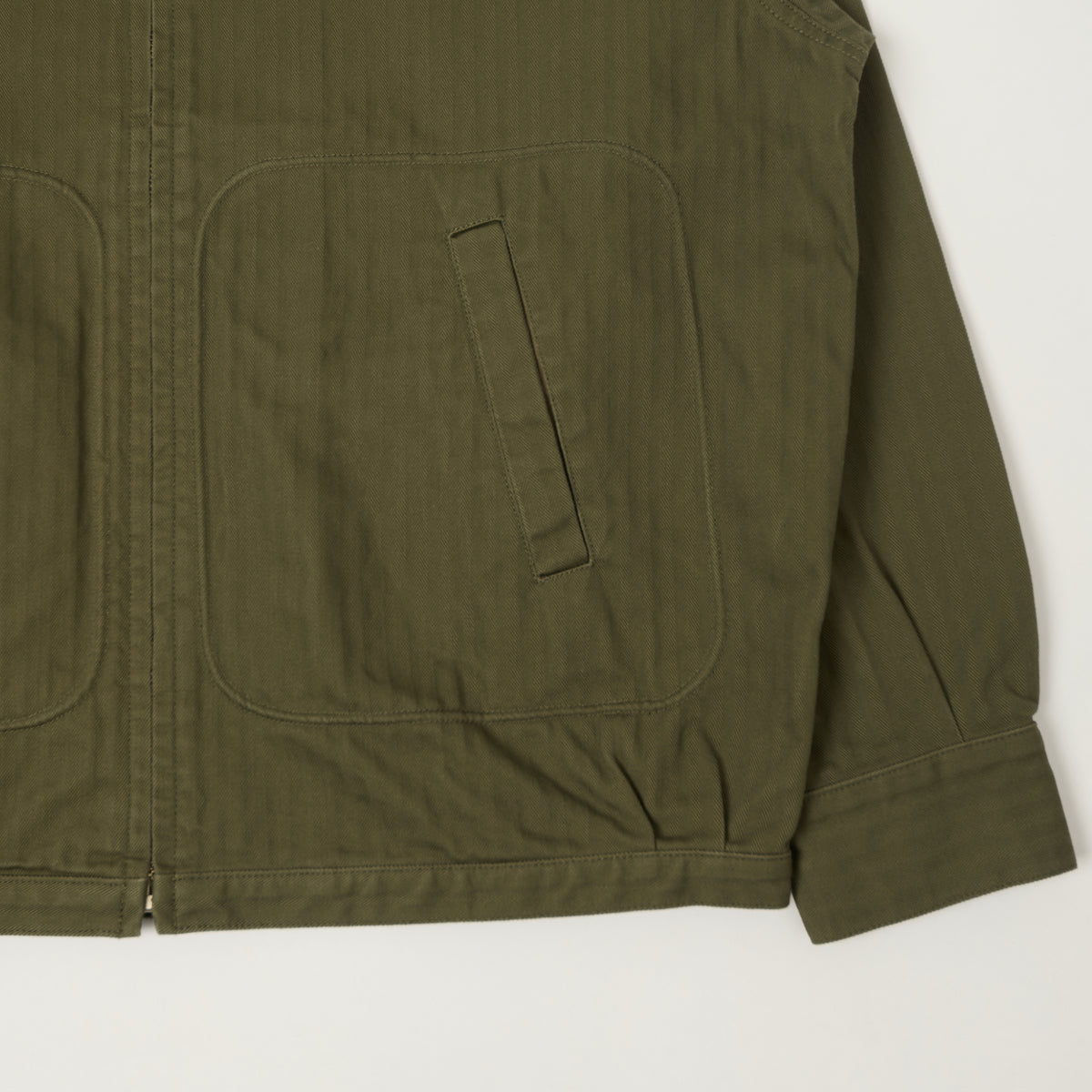 Edwin Arthur's 'Yume' Herringbone Twill Jacket - Olive