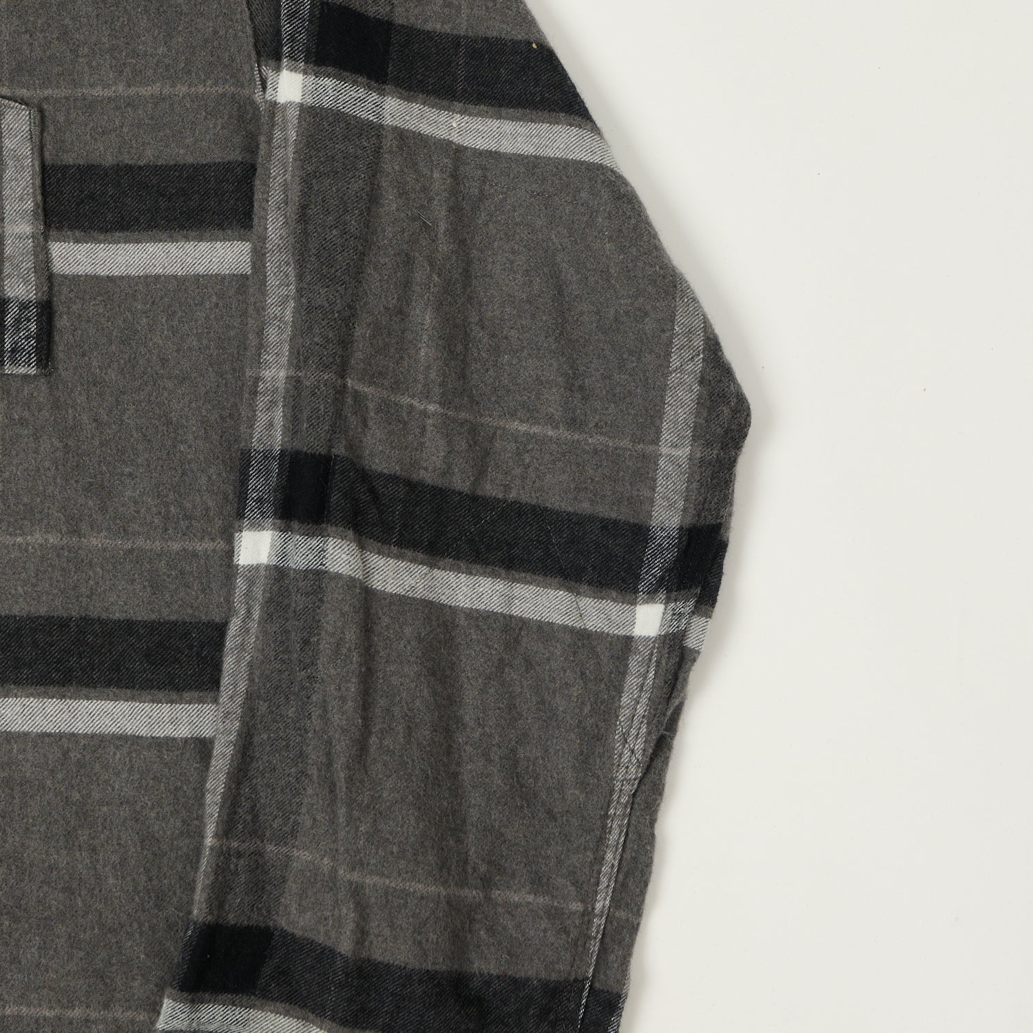 Engineered Garments Brushed Cotton Big Plaid Work Shirt - Grey/Black