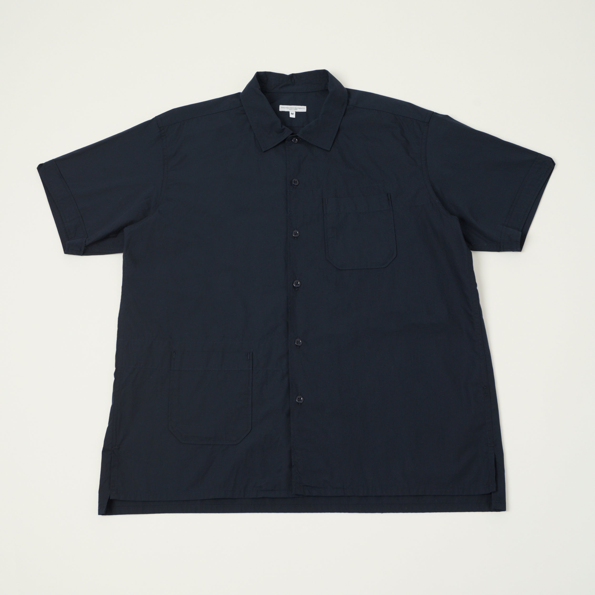 Engineered Garments Poplin Camp Shirt - Dark Navy