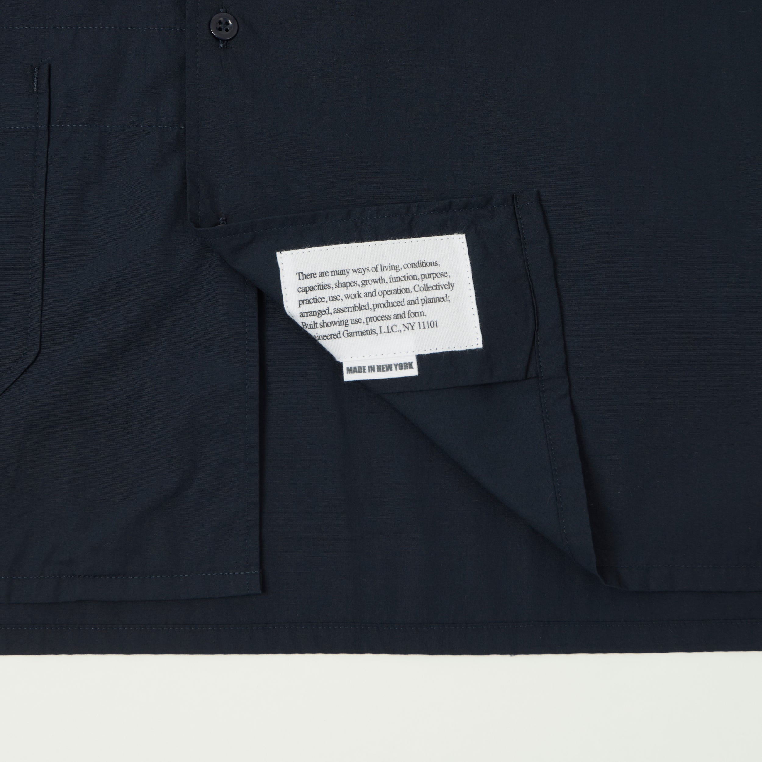 Engineered Garments Poplin Camp Shirt - Dark Navy – SON OF A STAG