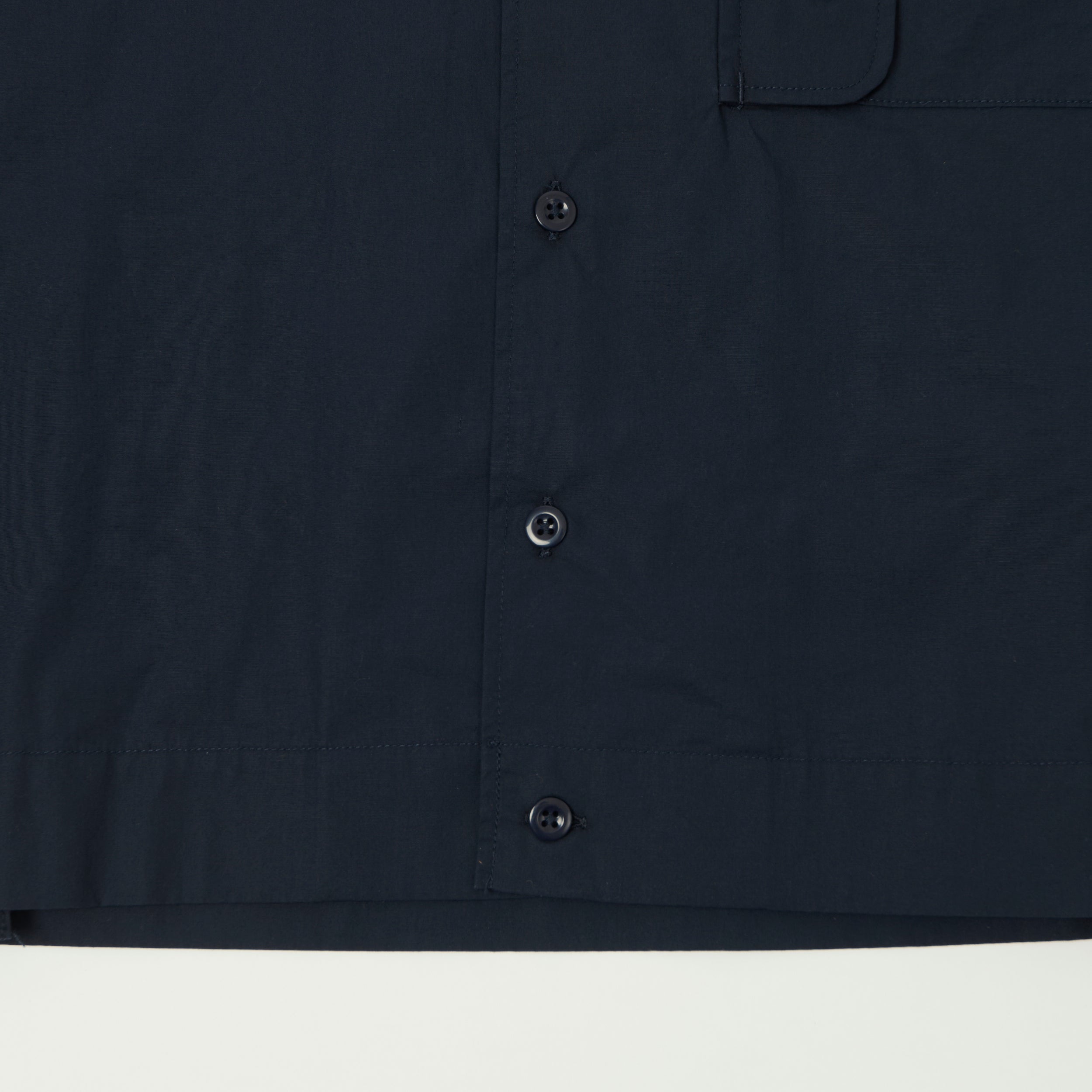Engineered Garments Poplin Bowling Shirt - Dark Navy