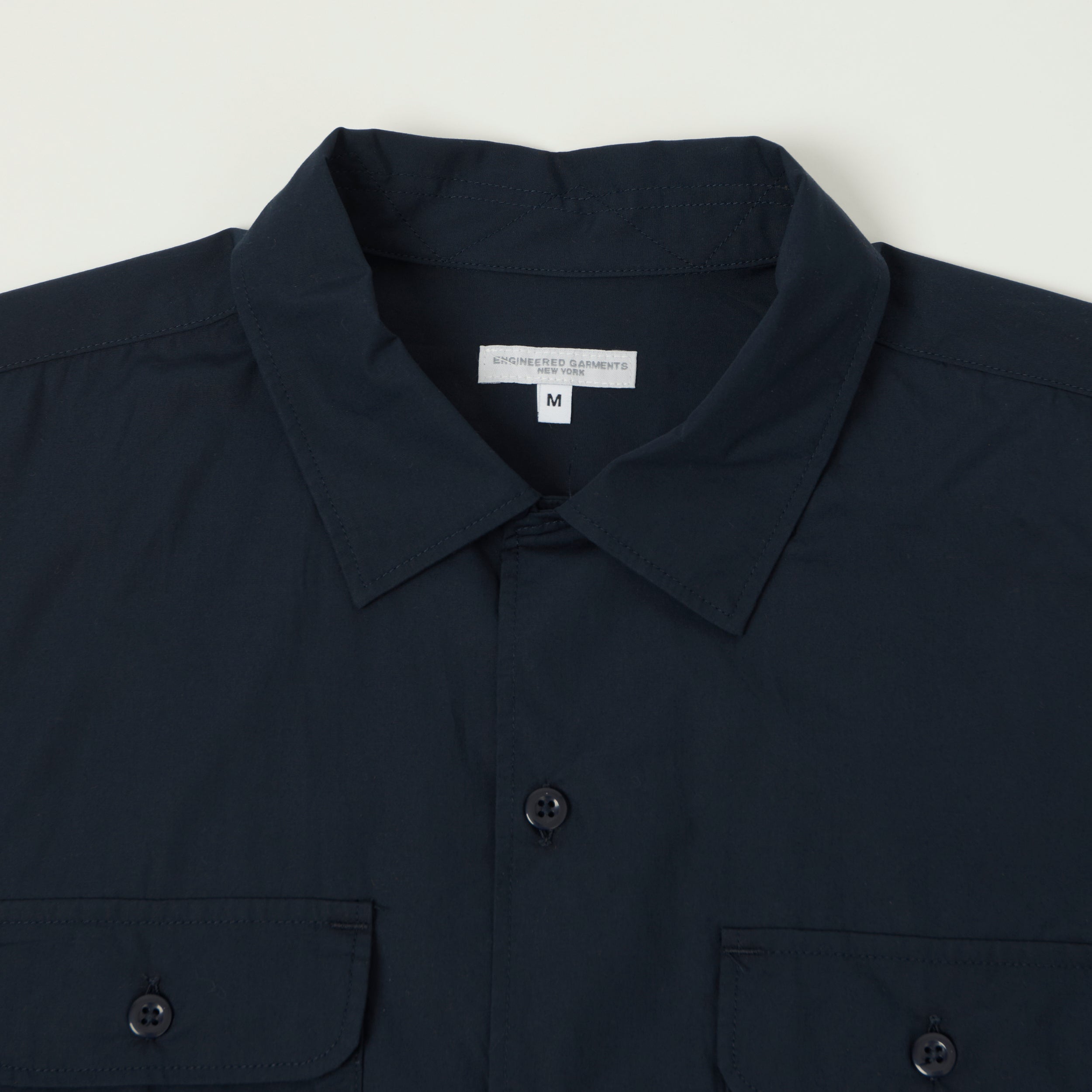 Engineered Garments Poplin Bowling Shirt - Dark Navy
