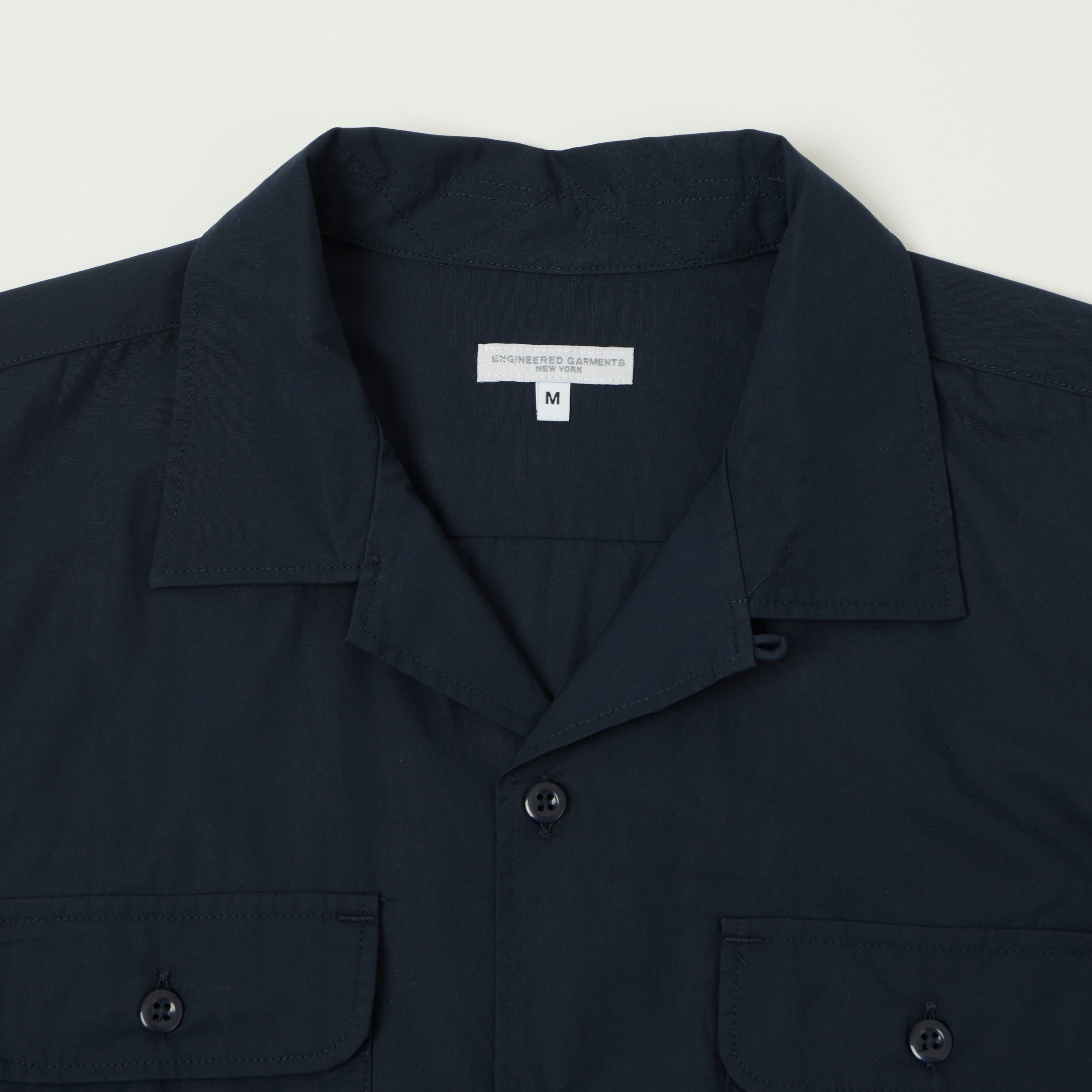 Engineered Garments Poplin Bowling Shirt - Dark Navy