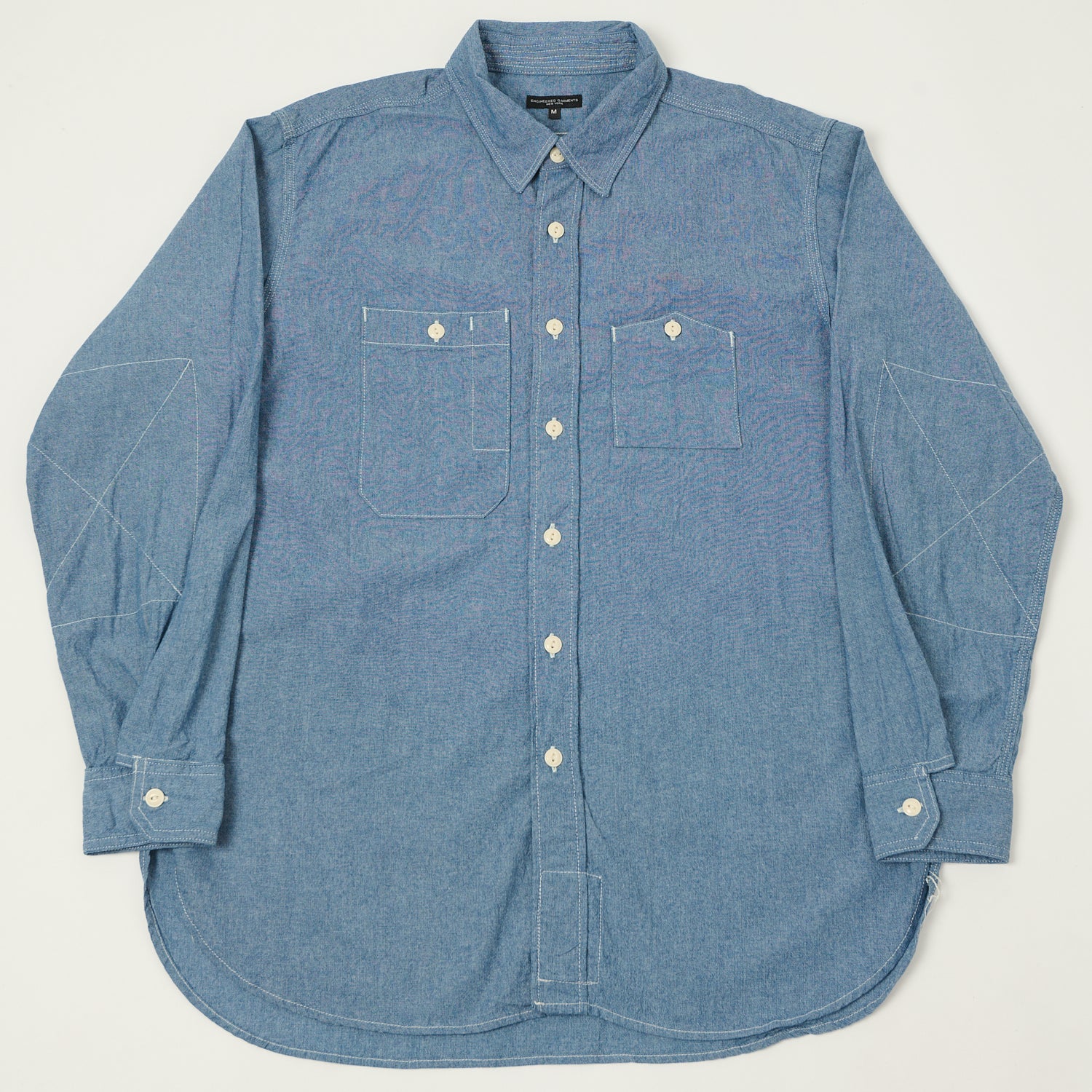 Engineered Garments 4.5oz Chambray Work Shirt - Blue