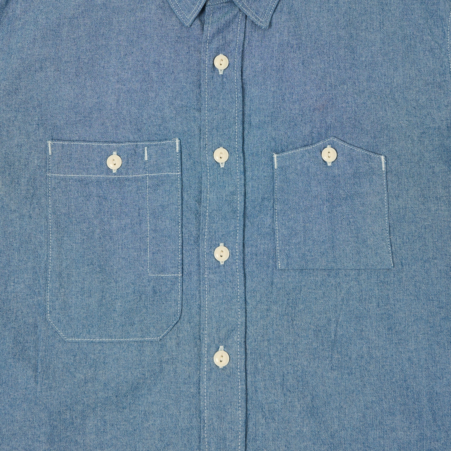 Engineered Garments 4.5oz Chambray Work Shirt - Blue