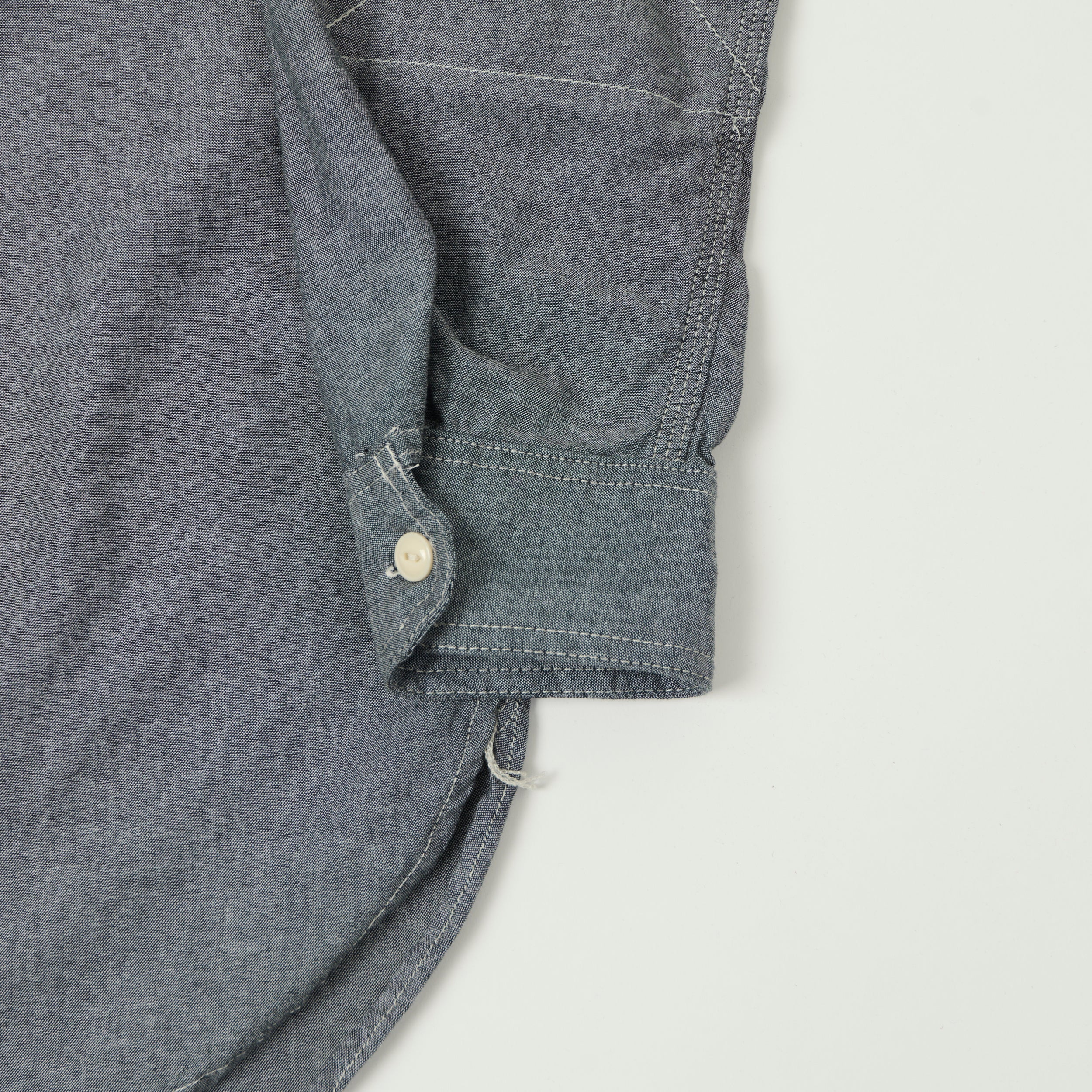Engineered Garments 4.5oz Chambray Work Shirt - Grey