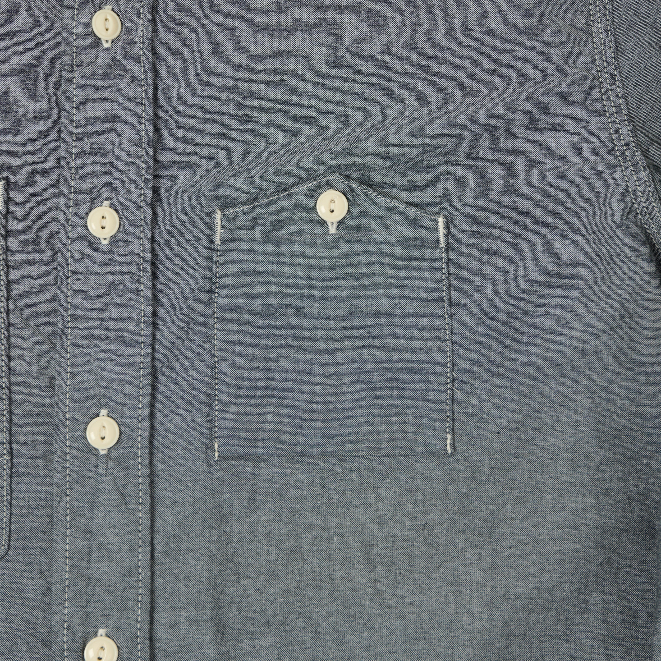 Engineered Garments 4.5oz Chambray Work Shirt - Grey