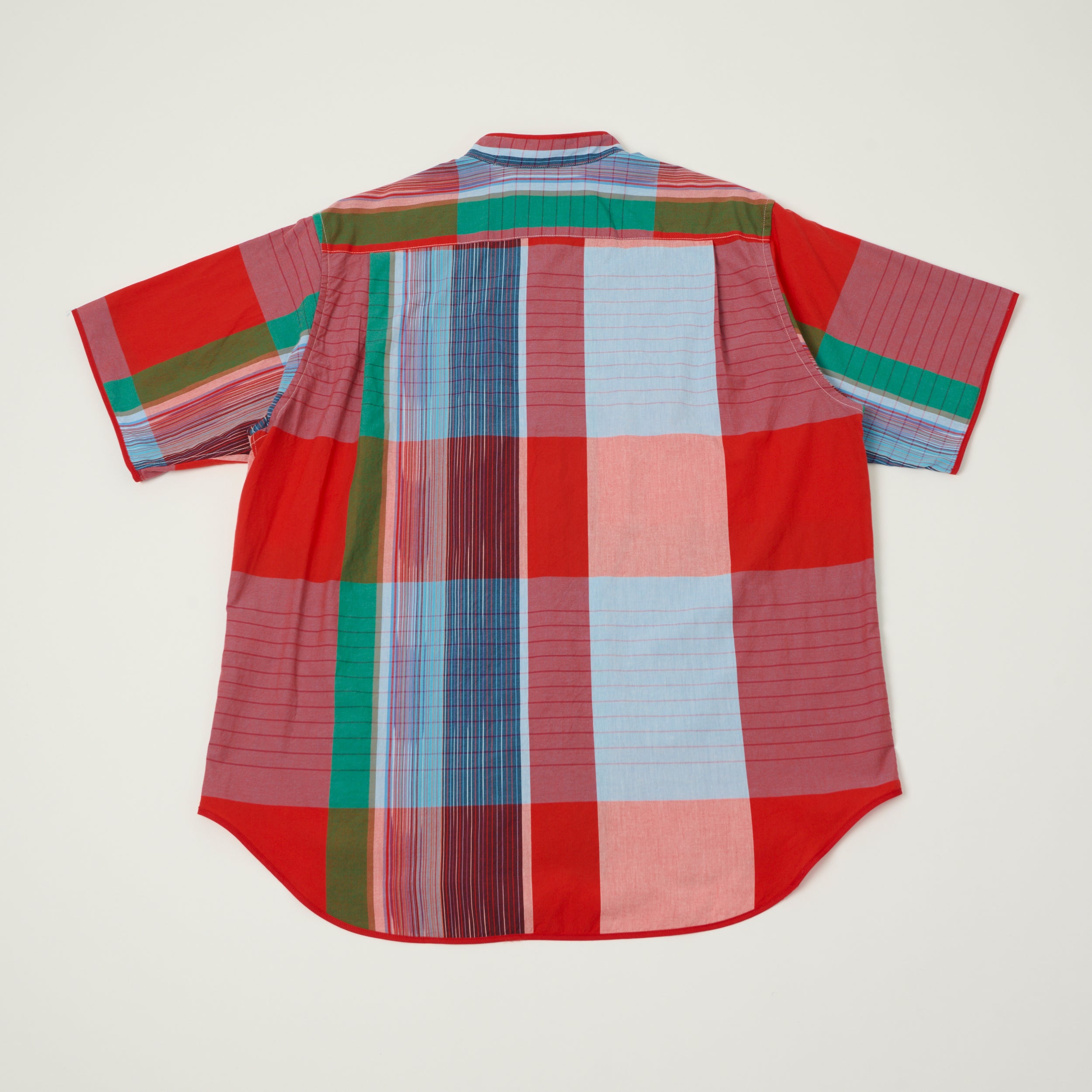Engineered Garments Madras 'Copley' Shirt - Red/Blue