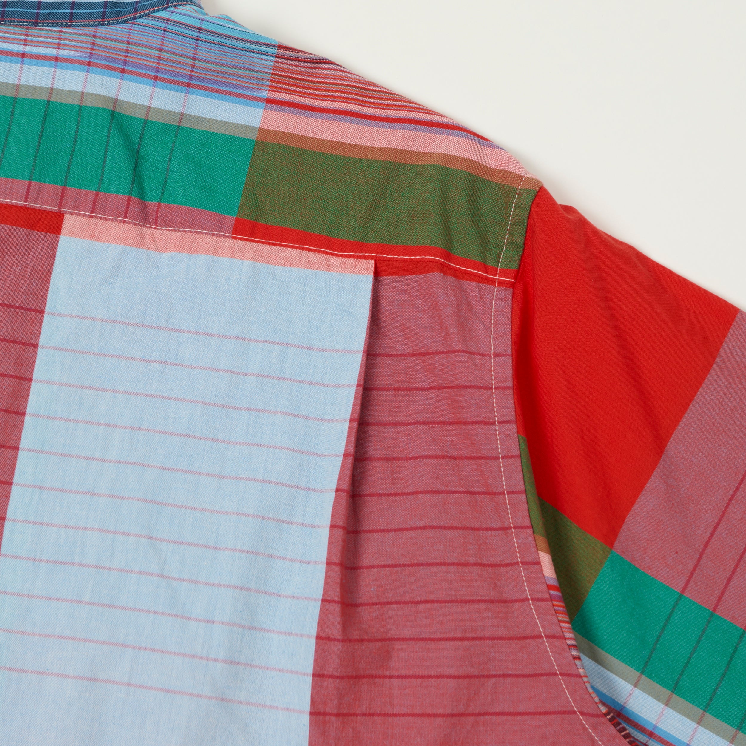 Engineered Garments Madras 'Copley' Shirt - Red/Blue – SON OF A STAG