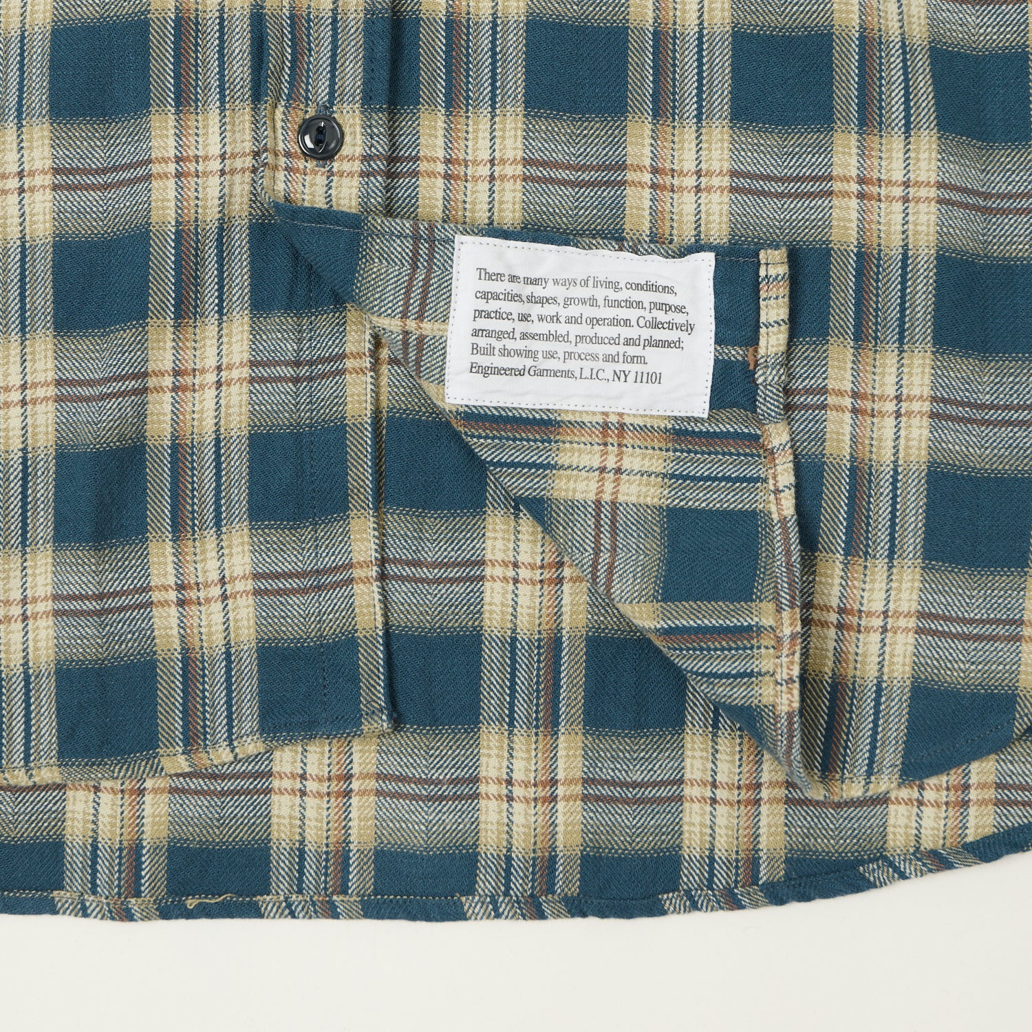 Engineered Garments Plaid Work Shirt - Navy