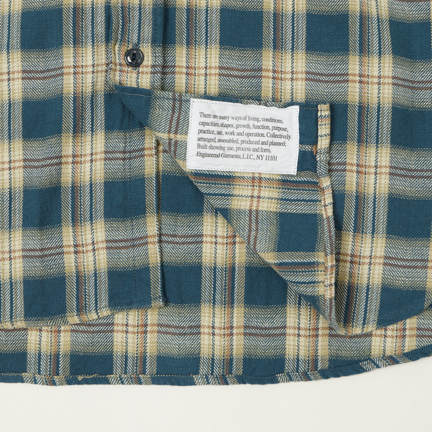 Engineered Garments Plaid Work Shirt - Navy | SON OF A STAG