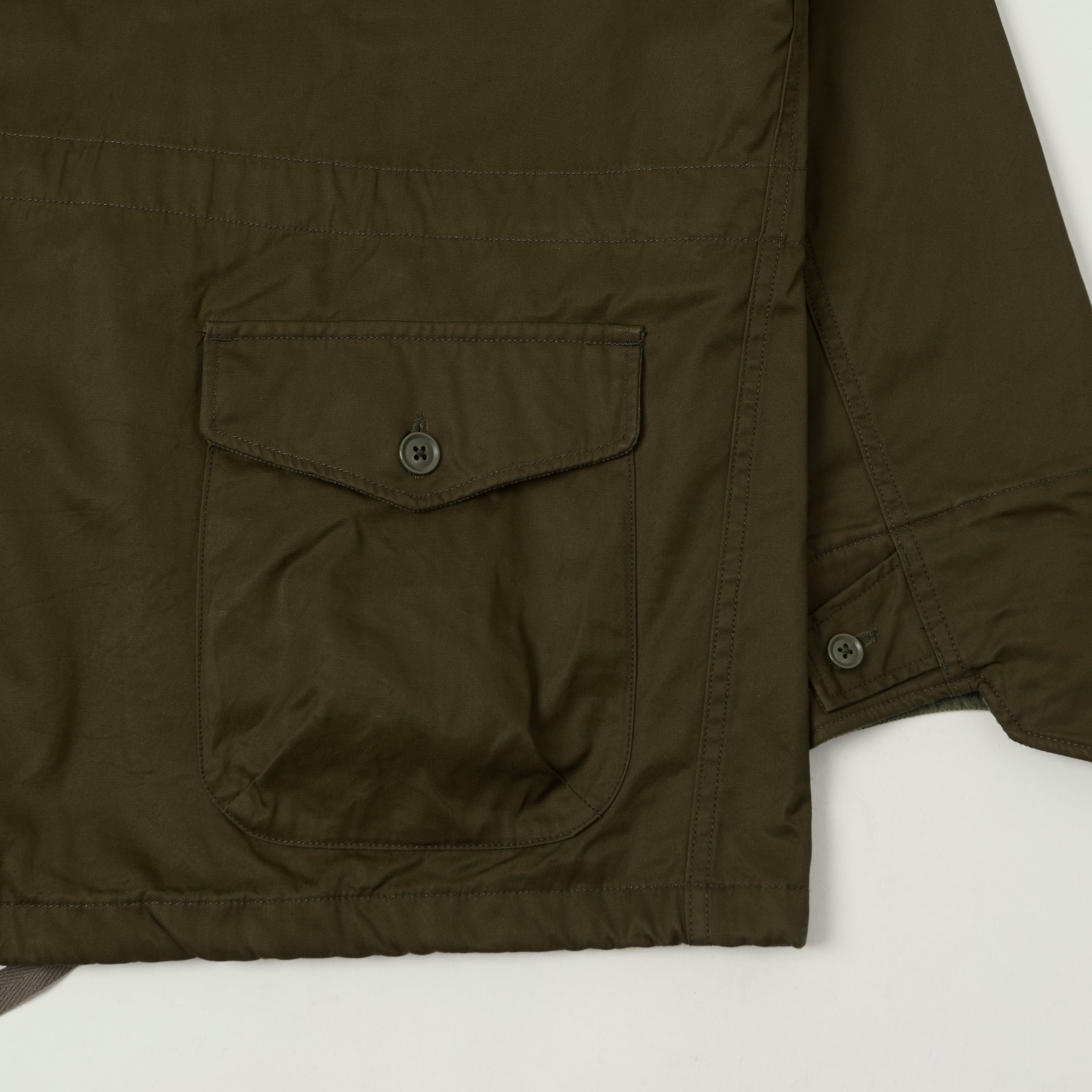 Engineered Garments Cotton Ventile Twill 'SAS' Jacket - Dark Olive