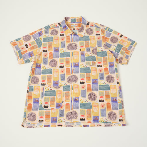 Engineered Garments Tencel Jamaican Camp Shirt - Pink/Blue