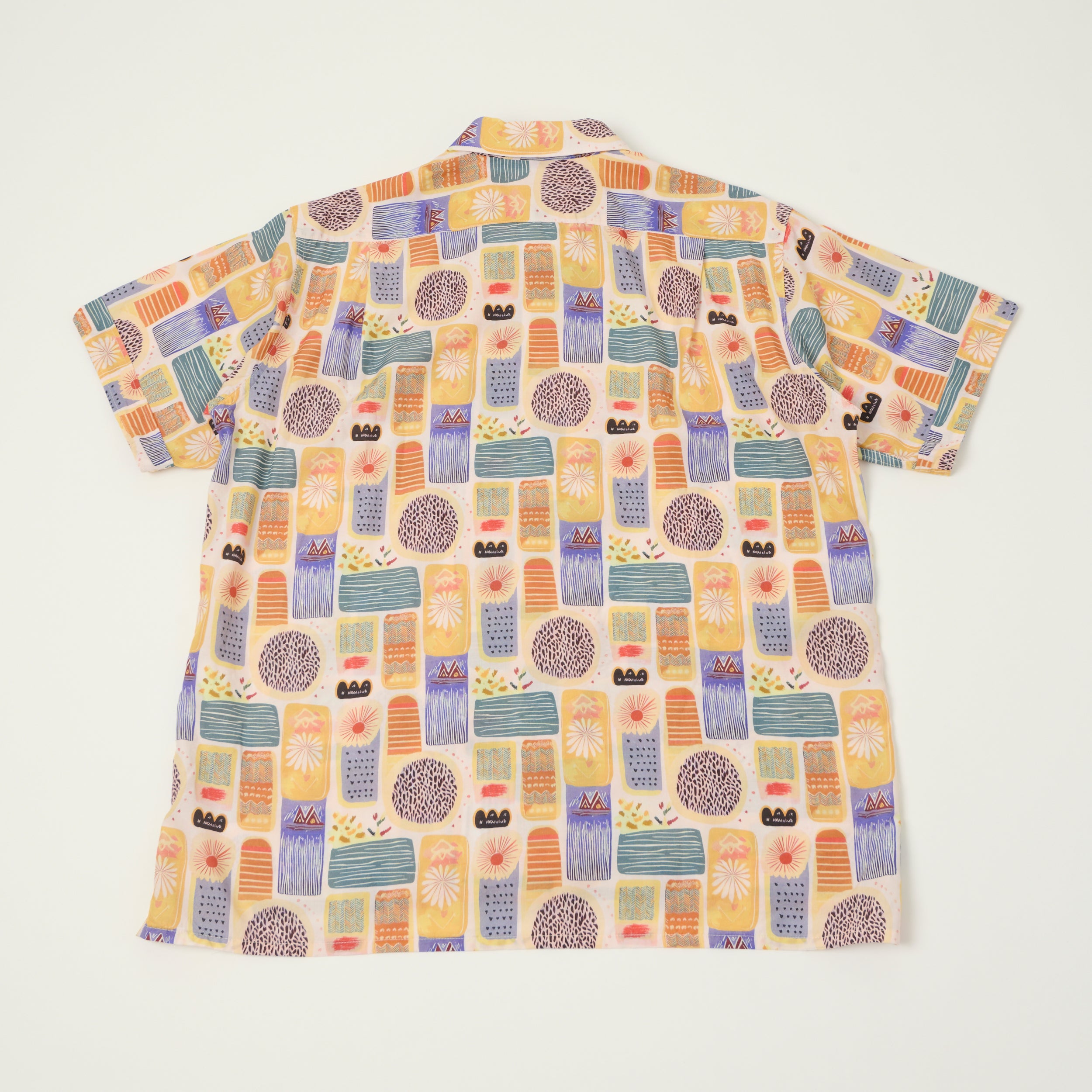 Engineered Garments Tencel Jamaican Camp Shirt - Pink/Blue