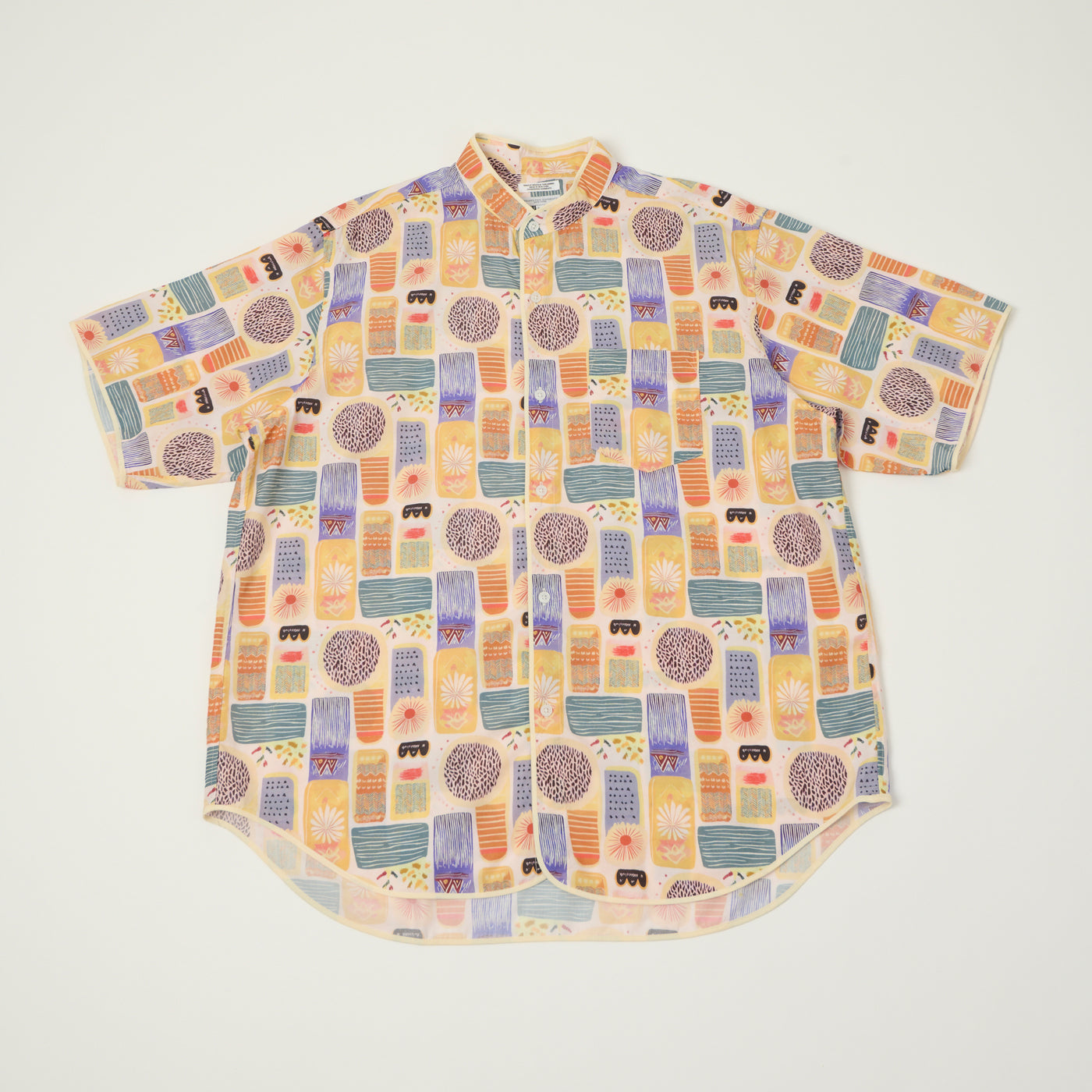 Engineered Garments Tencel Jamaican 'Copley' Shirt - Pink/Blue