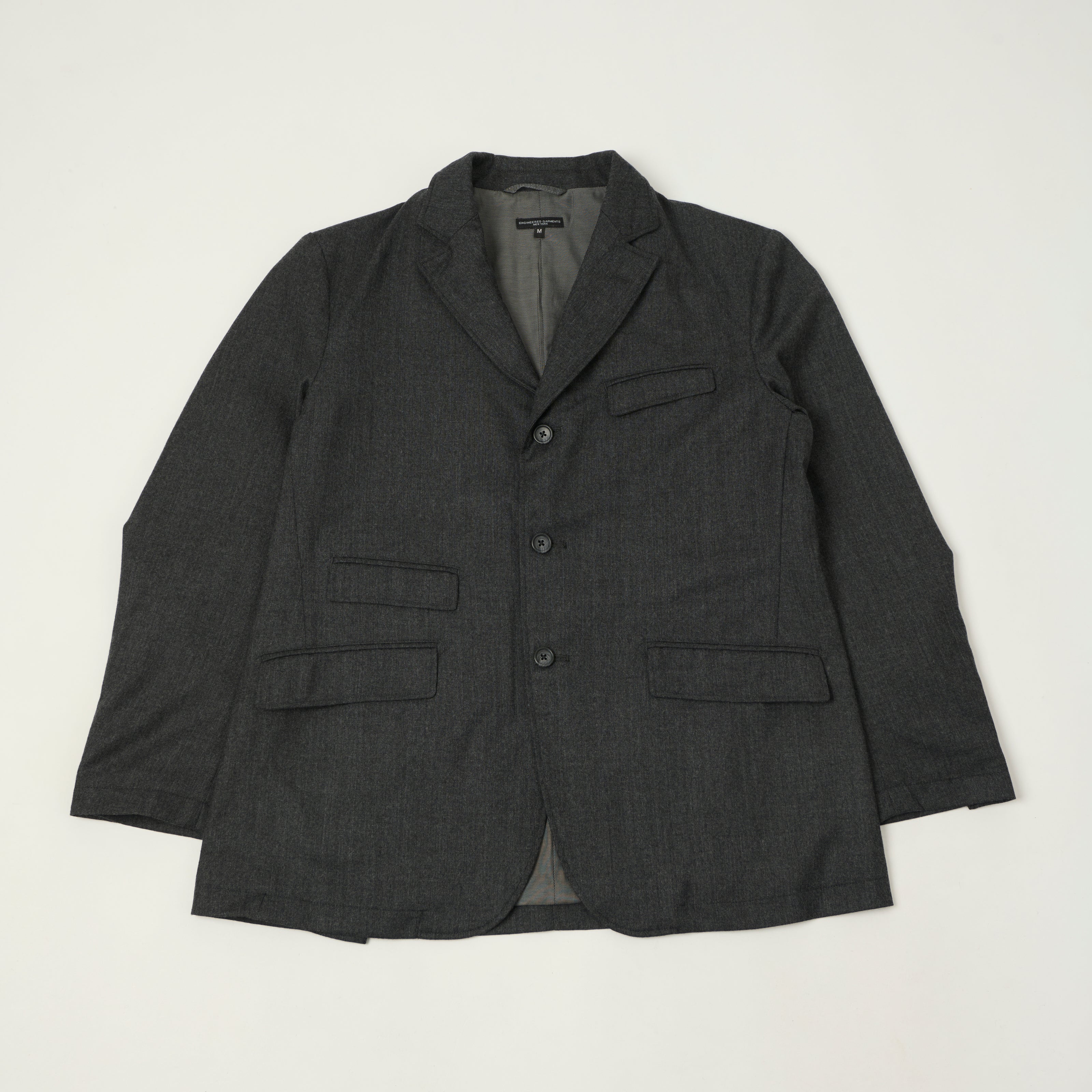 Engineered Garments Worsted Wool Twill 'Andover' Jacket - Charcoal
