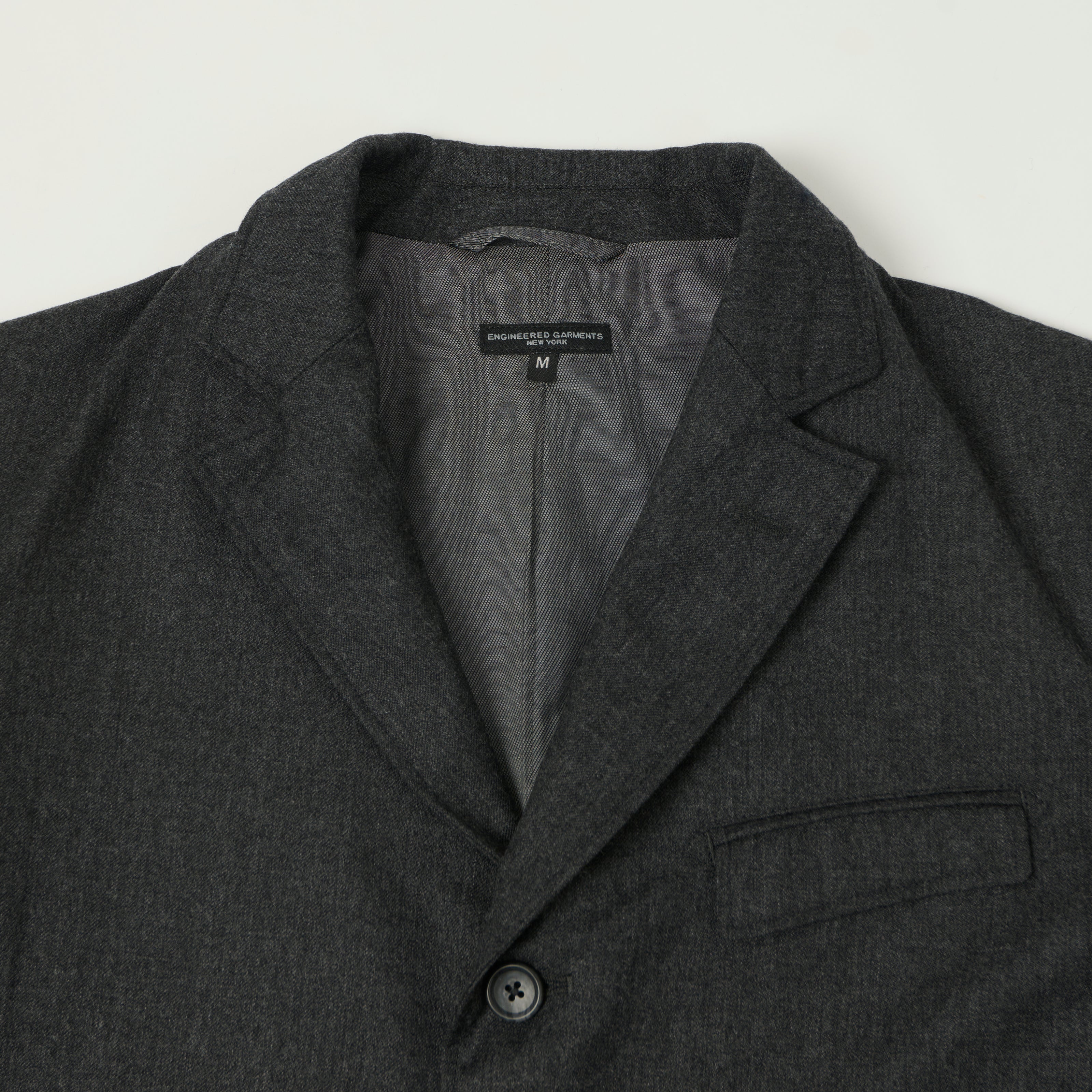 Engineered Garments Worsted Wool Twill 'Andover' Jacket - Charcoal