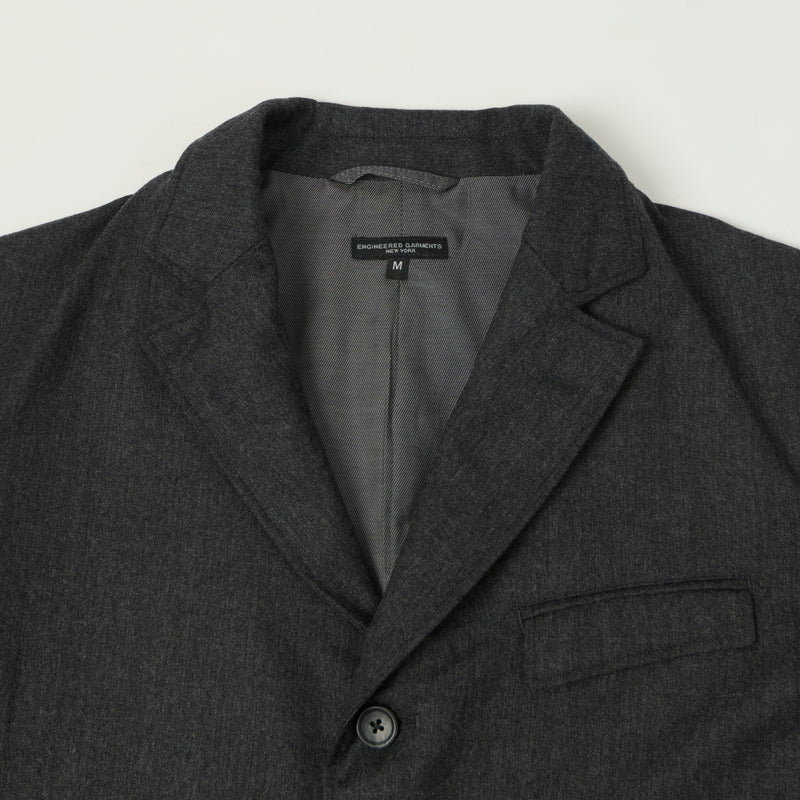 Engineered Garments Worsted Wool Twill 'Andover' Jacket - Charcoal