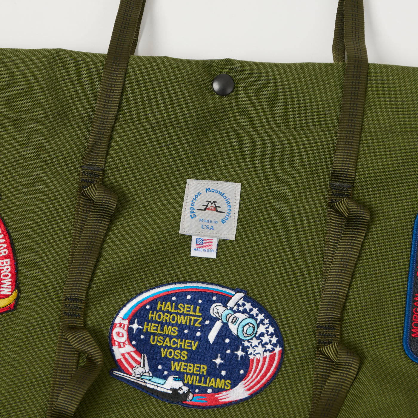 Epperson Mountaineering 'Vintage NASA' Large Climb Tote Bag - Moss