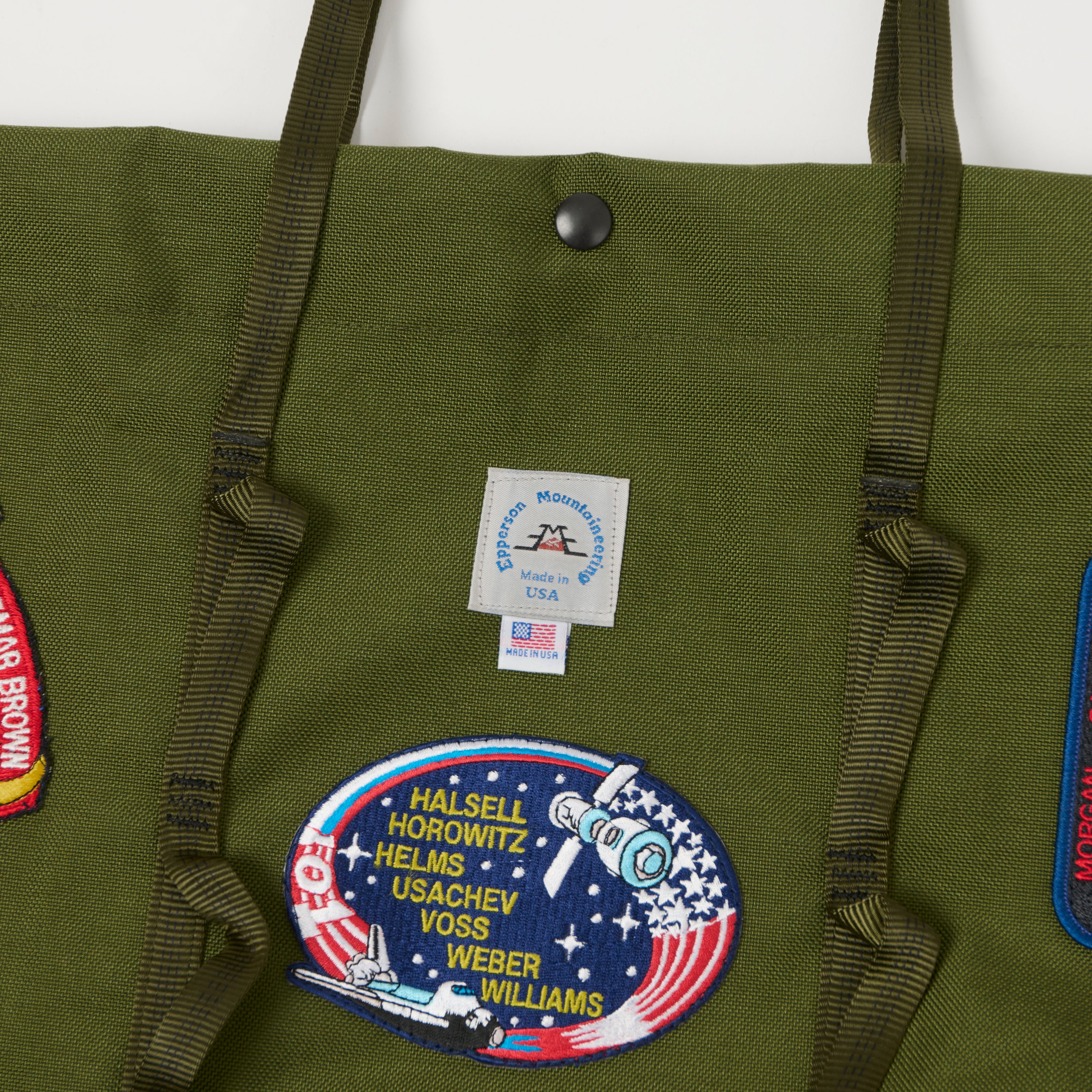 Epperson Mountaineering 'Vintage NASA' Large Climb Tote Bag - Moss