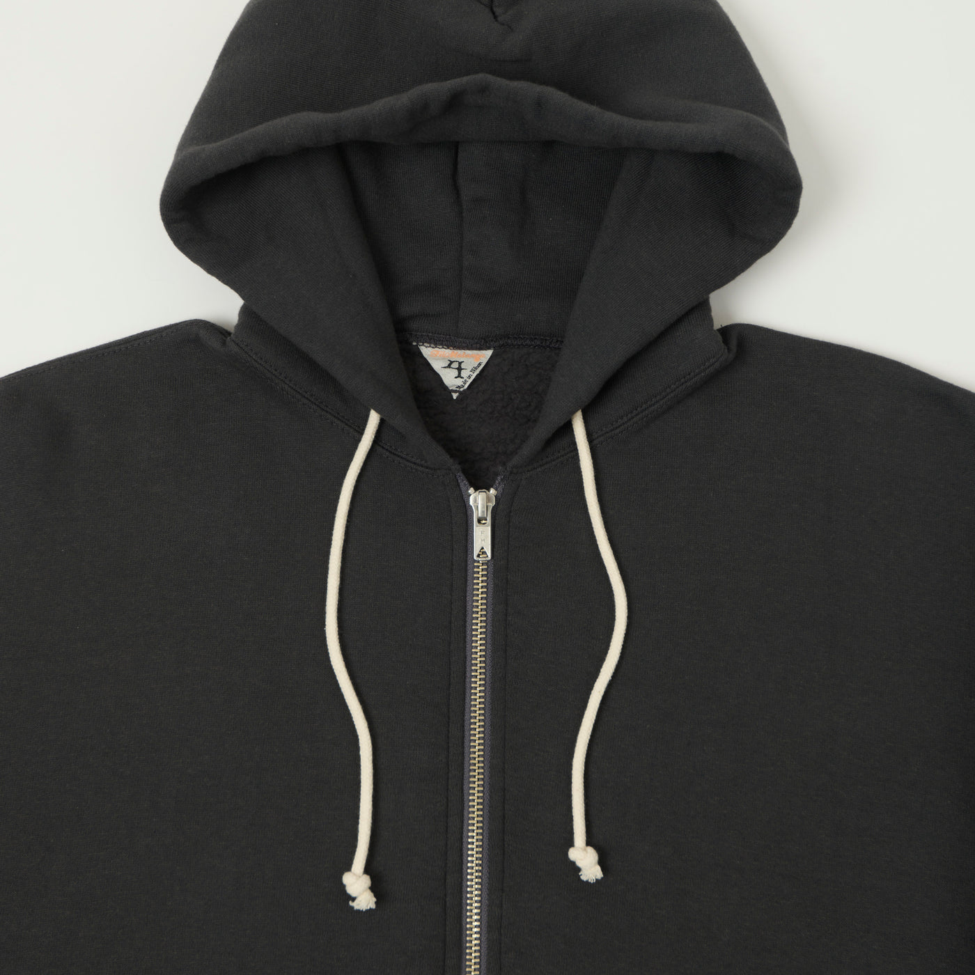 FilMelange 'Cherif' Fallen Cotton Zip Through Hoodie - Charcoal