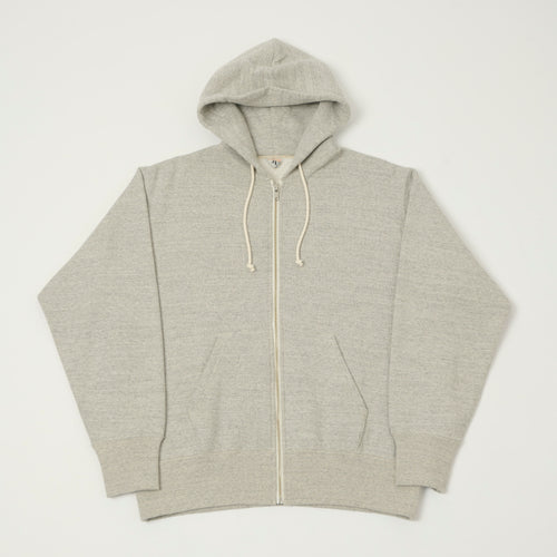 FilMelange 'Cherif' Fallen Cotton Zip Through Hoodie - Light Melange