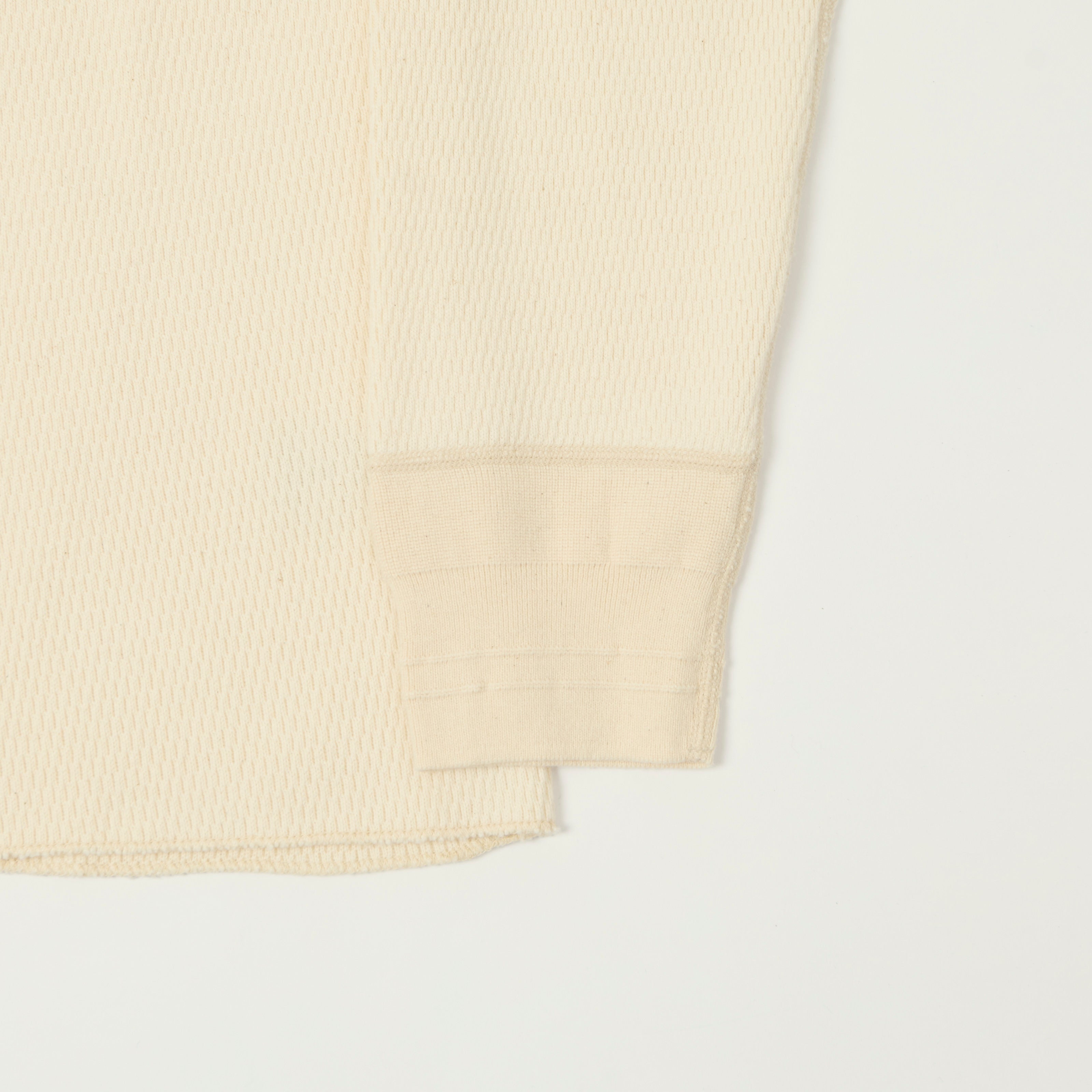 FilMelange 'Dan' Honeycomb Knit Thermal T-Shirt - Natural