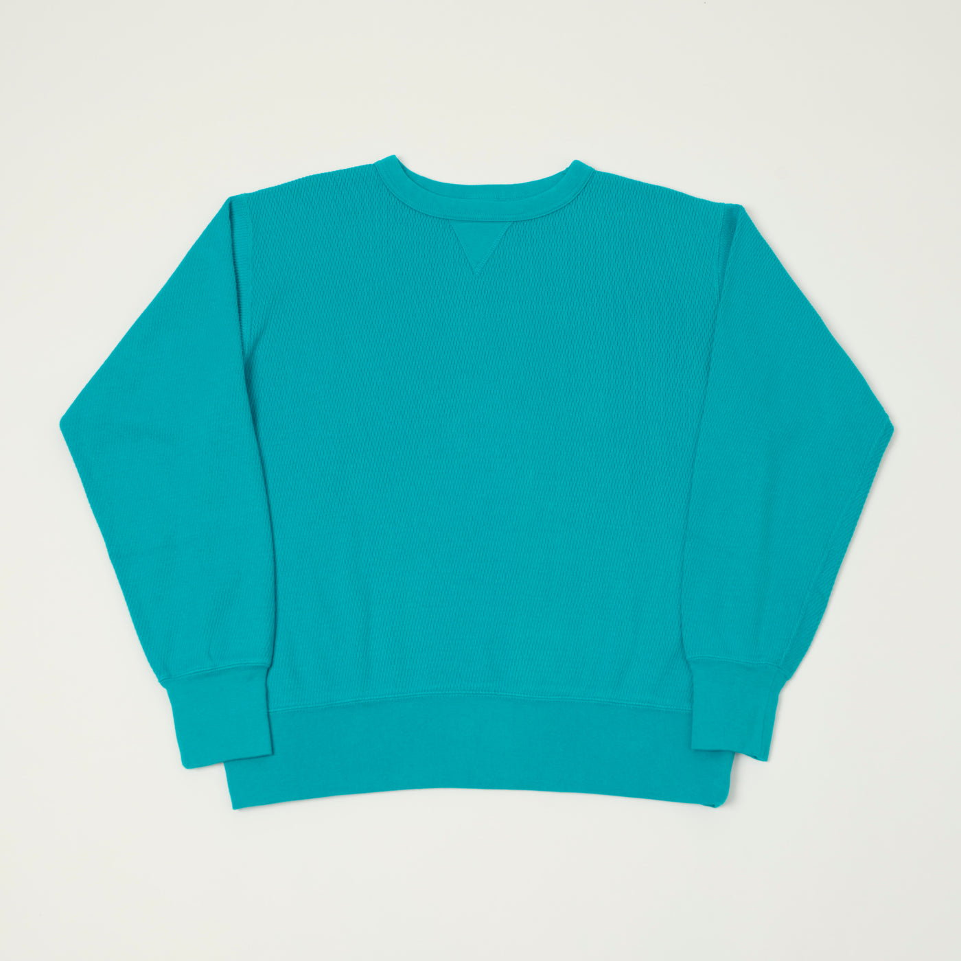 FilMelange 'Daryl' Honeycomb Knit Thermal T-Shirt - Teal Blue