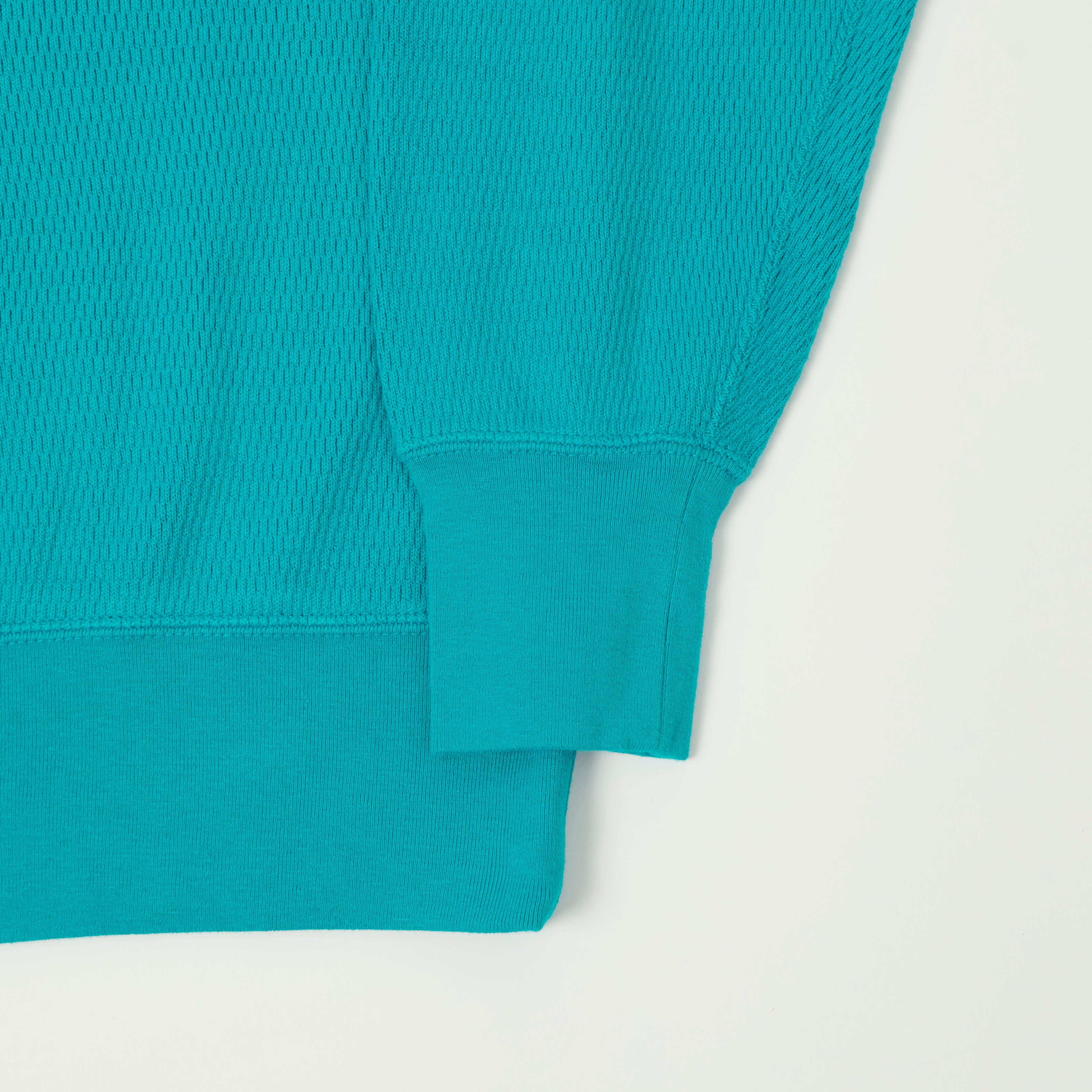 FilMelange 'Daryl' Honeycomb Knit Thermal T-Shirt - Teal Blue