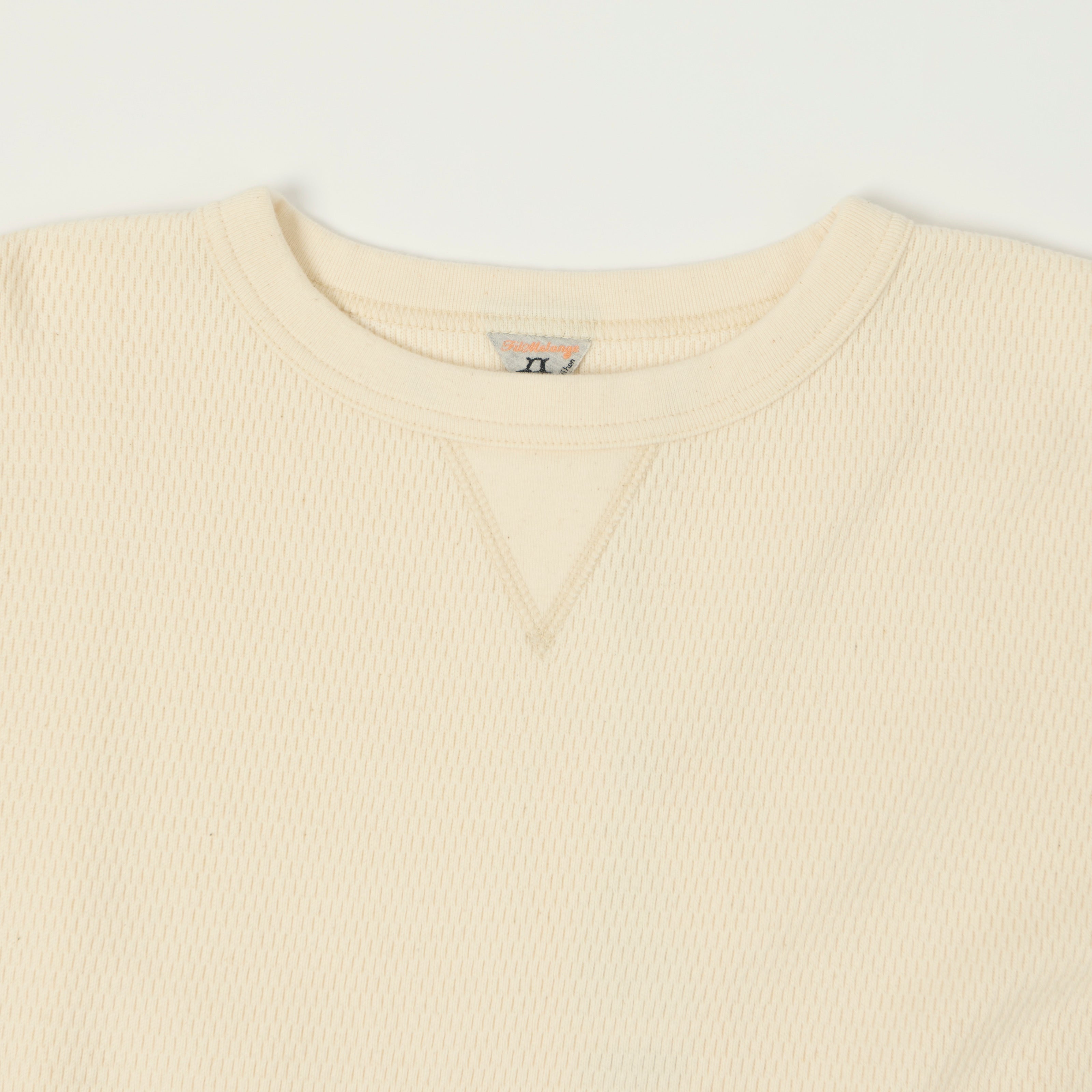 FilMelange 'Daryl' Honeycomb Knit Thermal T-Shirt - Natural