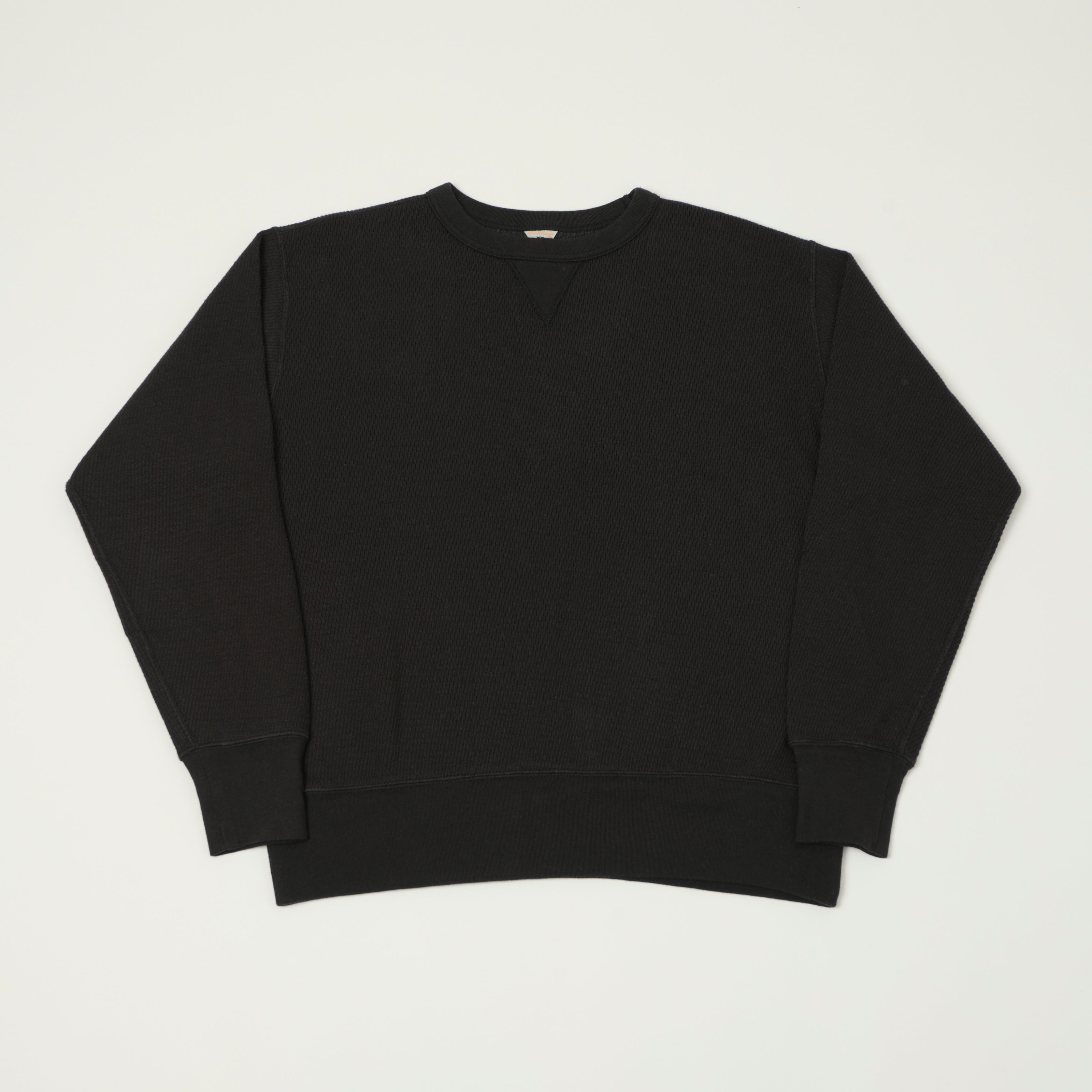 FilMelange 'Daryl' Honeycomb Knit Thermal T-Shirt - Black