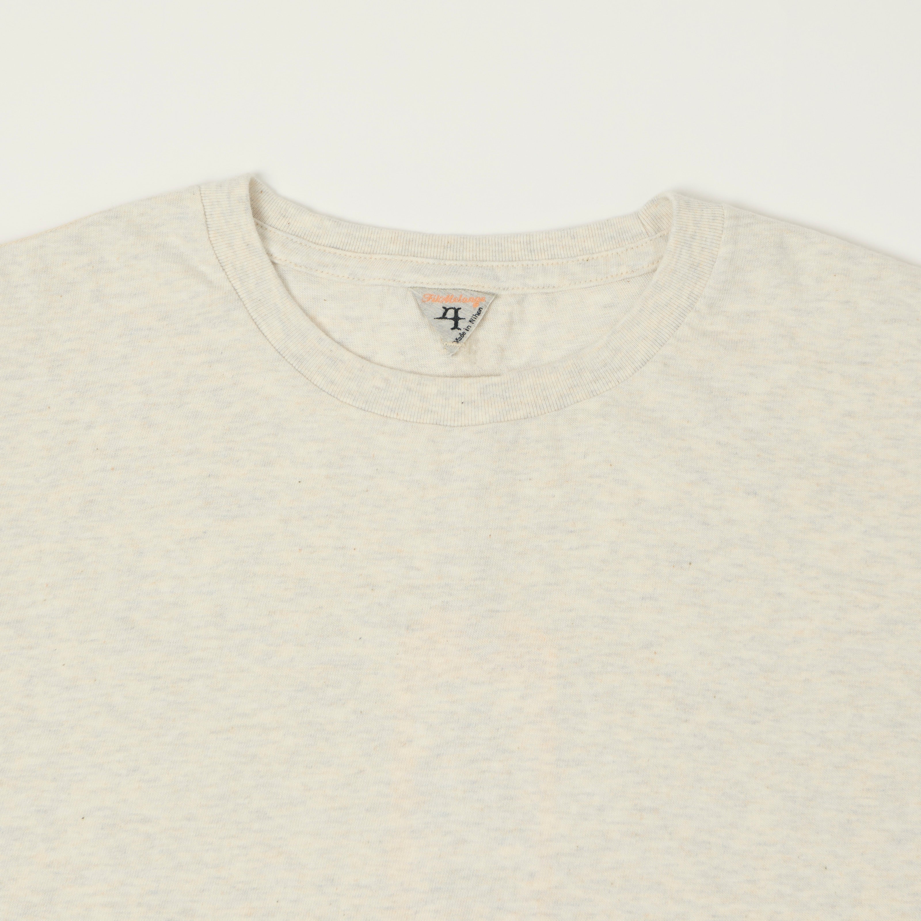 FilMelange 'Dos' Short Sleeve Tee - Snow Melange