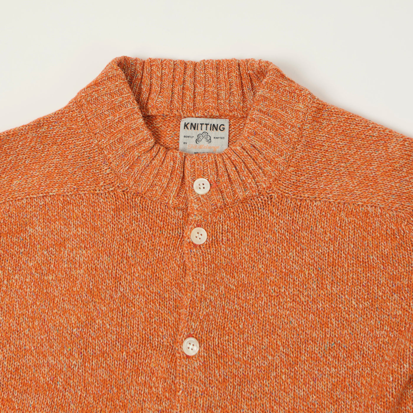 Filmelange 'Sidney' Wool/Silk Knit Cardigan - Orange