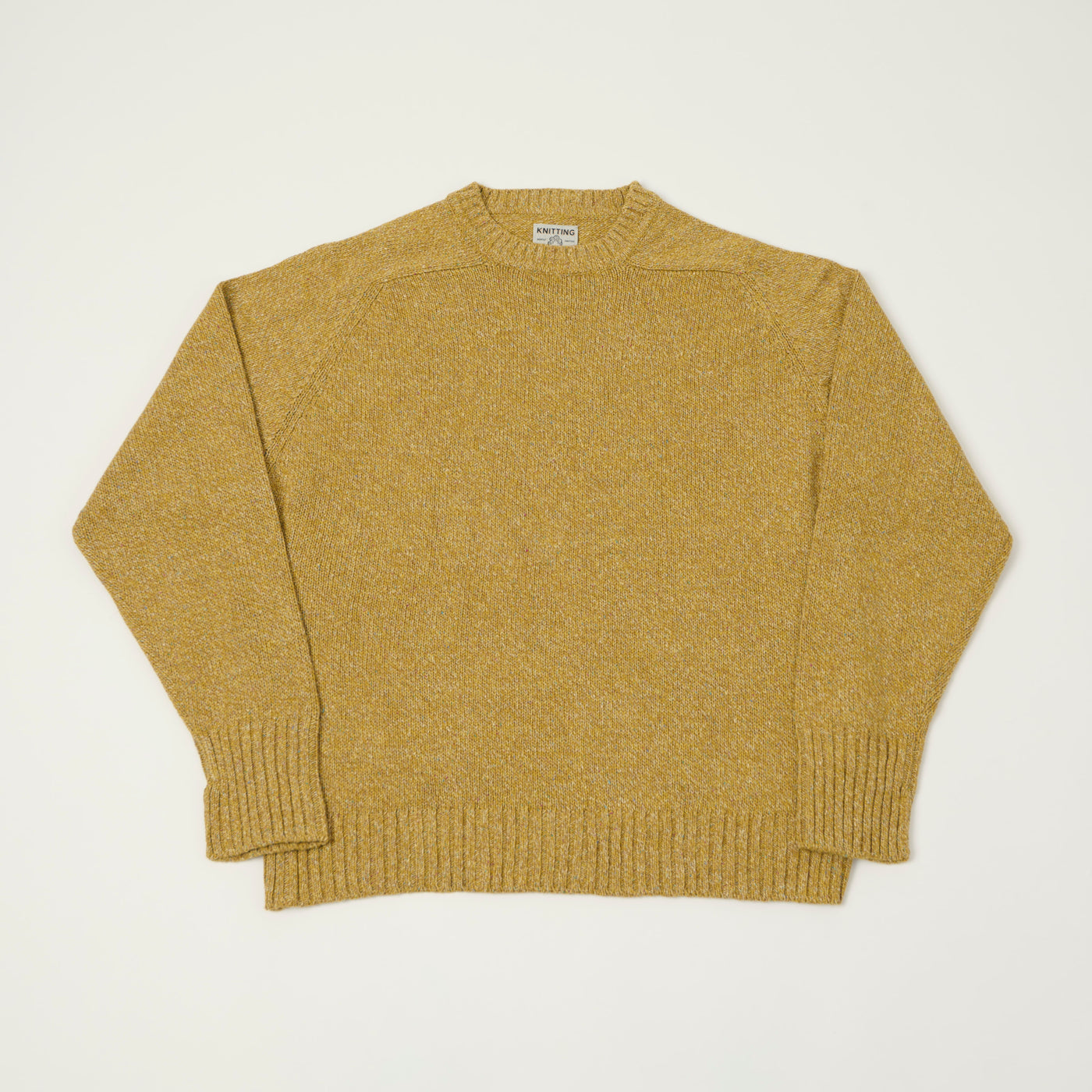 FilMelange 'Siek' Wool/Silk Knit Pullover - Gold Yellow