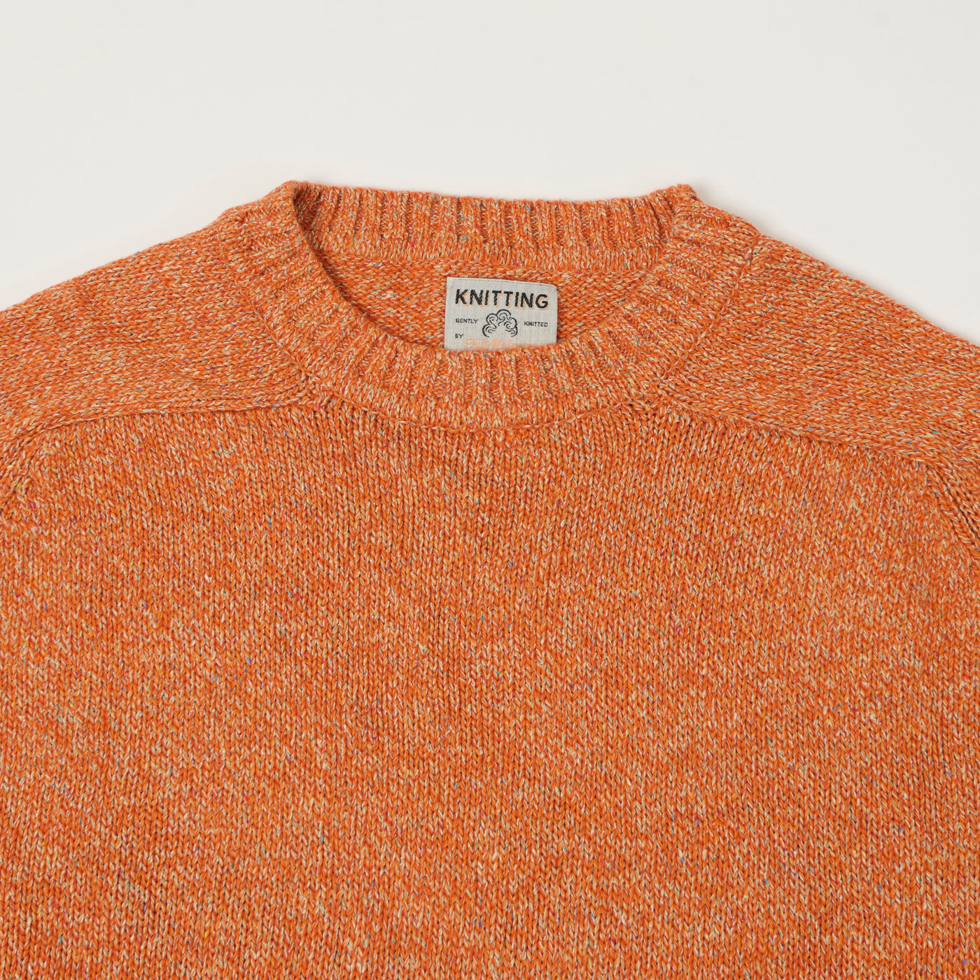 FilMelange 'Siek' Wool/Silk Knit Pullover - Orange