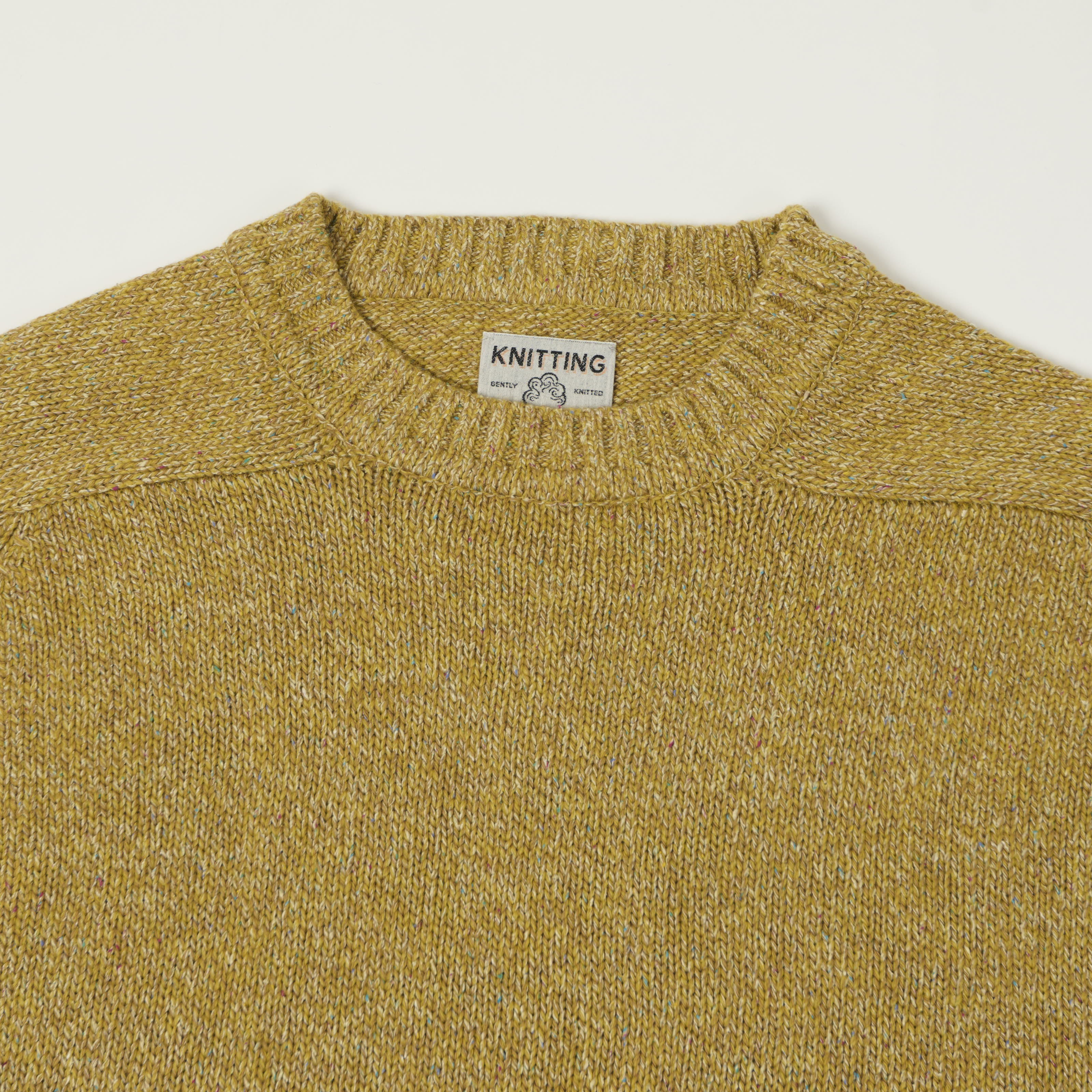 FilMelange 'Siek' Wool/Silk Knit Pullover - Gold Yellow