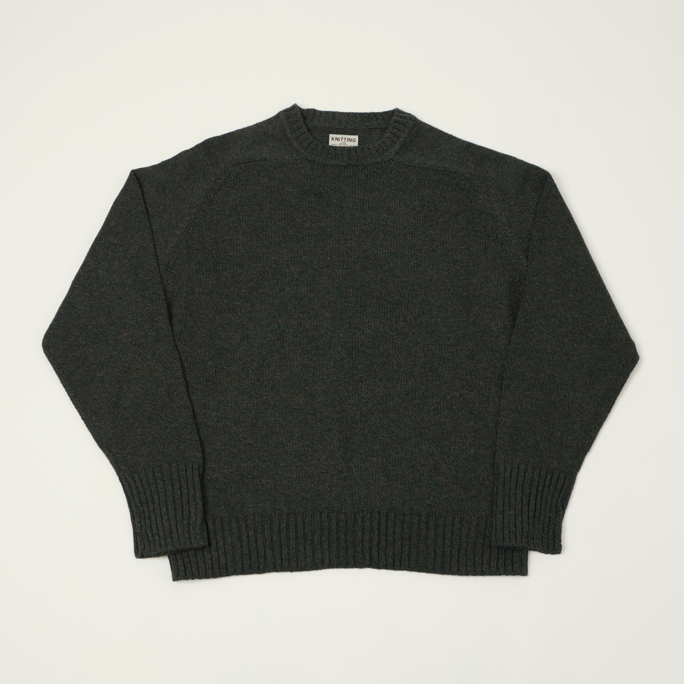 FilMelange 'Siek' Wool/Silk Knit Pullover - Moss Charcoal