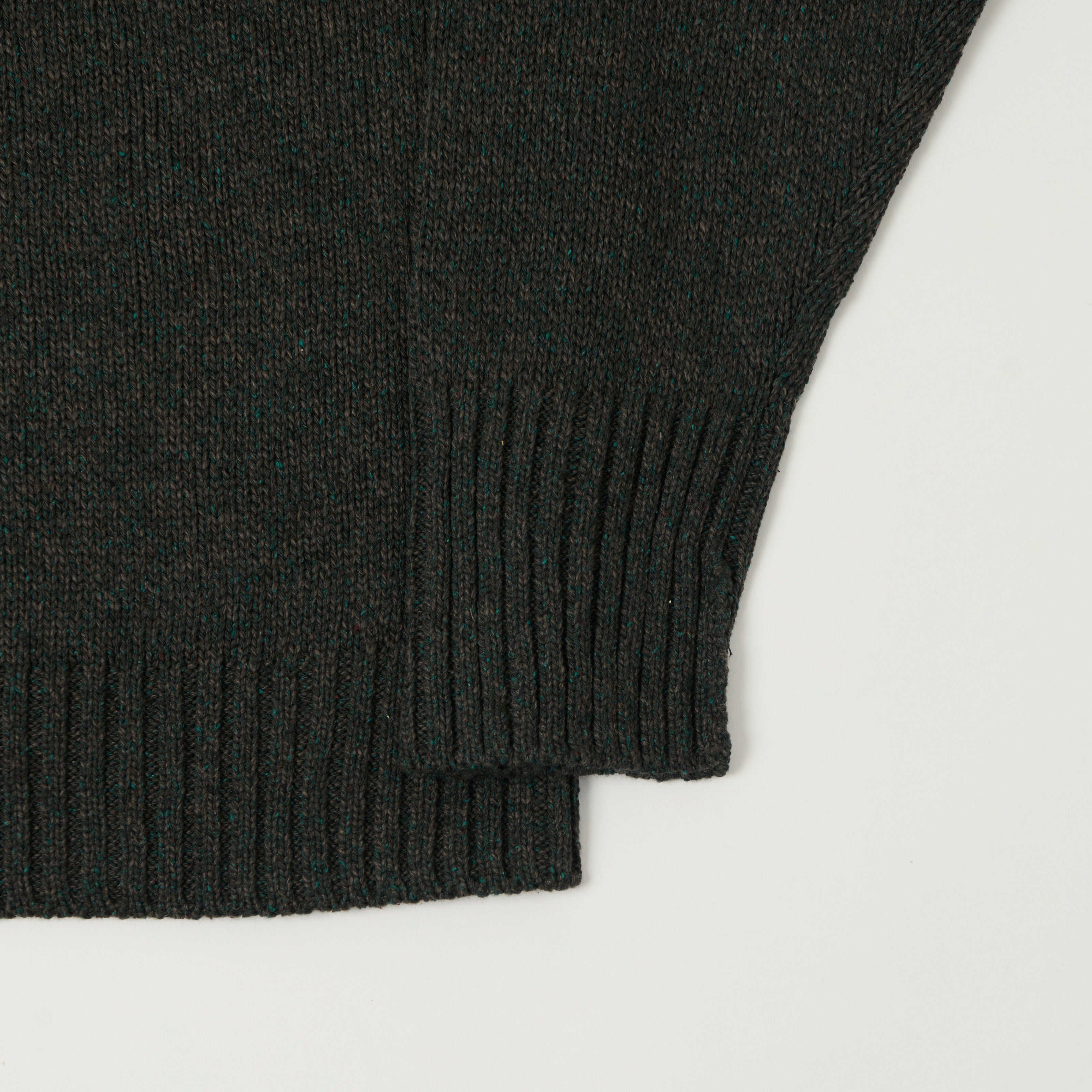 FilMelange 'Siek' Wool/Silk Knit Pullover - Moss Charcoal