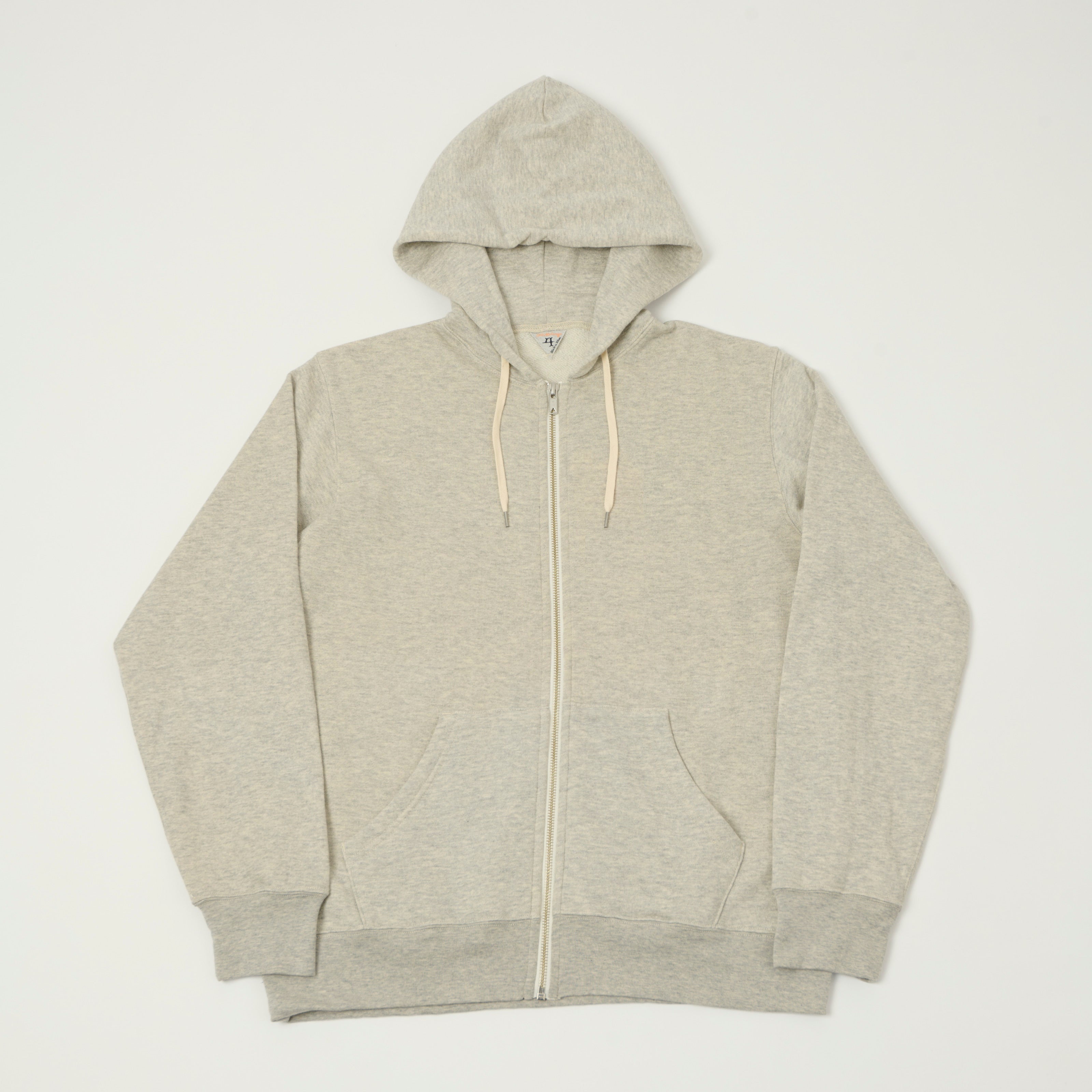 FilMelange 'Urbicus' Cashmere Zip Through Hoodie - Light Melange