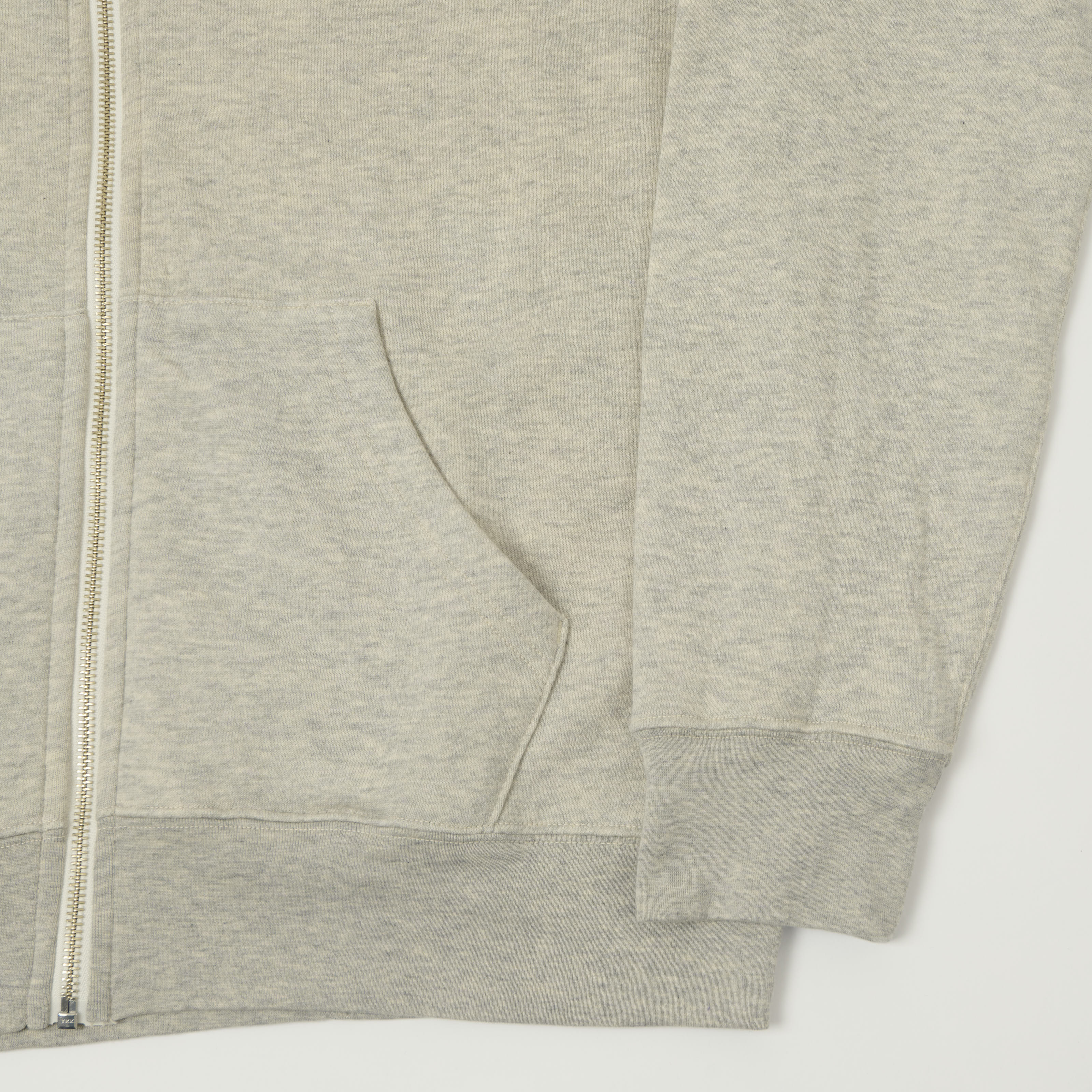 FilMelange 'Urbicus' Cashmere Zip Through Hoodie - Light Melange