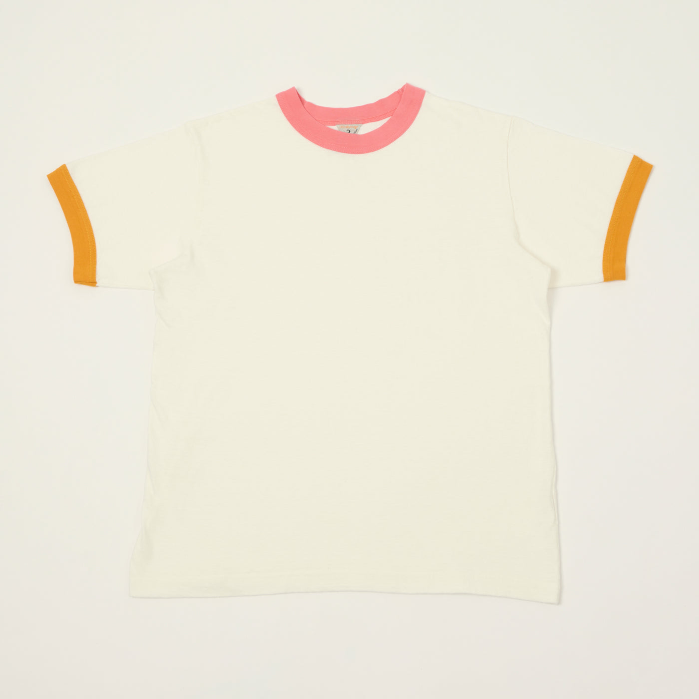 FilMelange 'Volker II' Ringer T-Shirt  - White/Peach