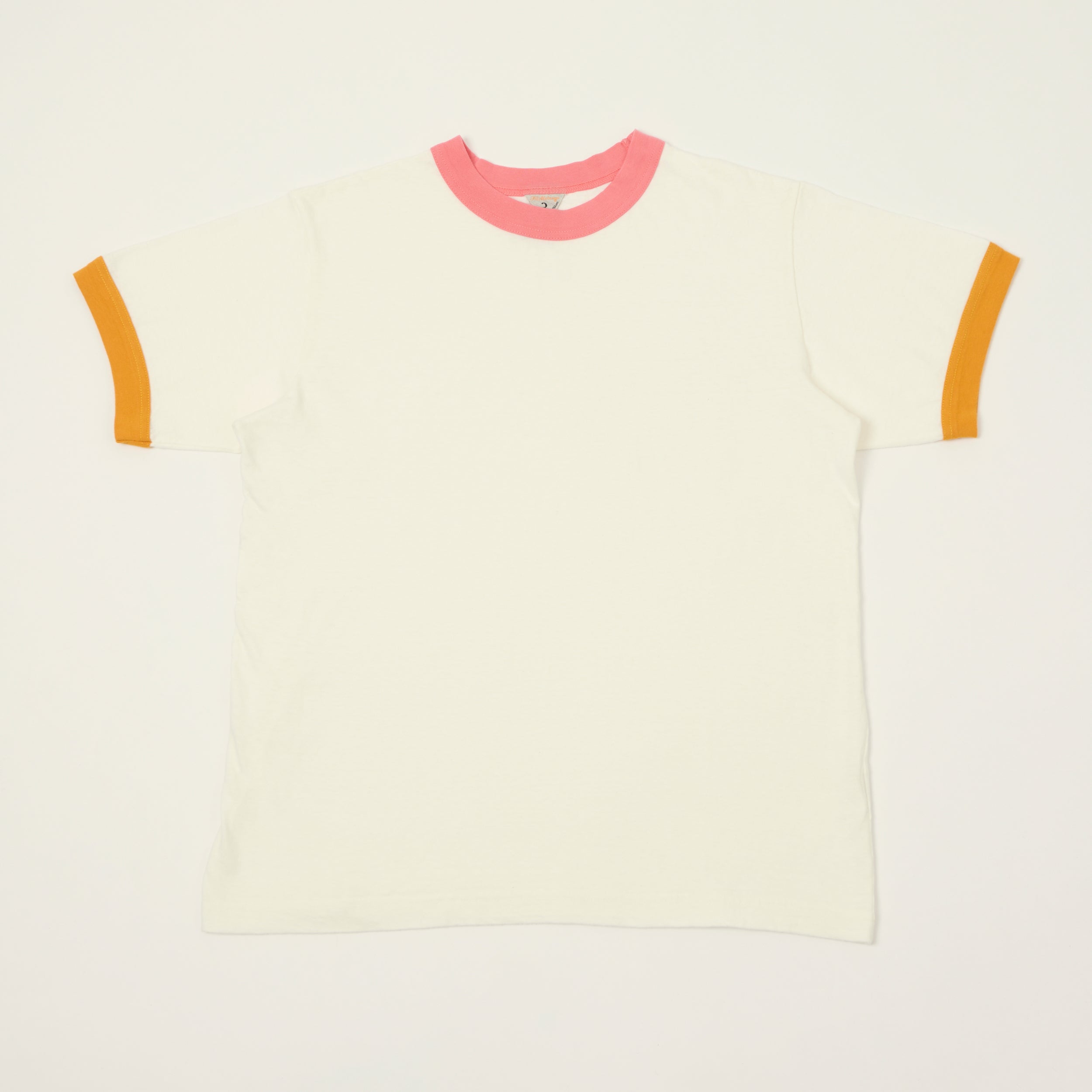 FilMelange 'Volker II' Ringer T-Shirt  - White/Peach