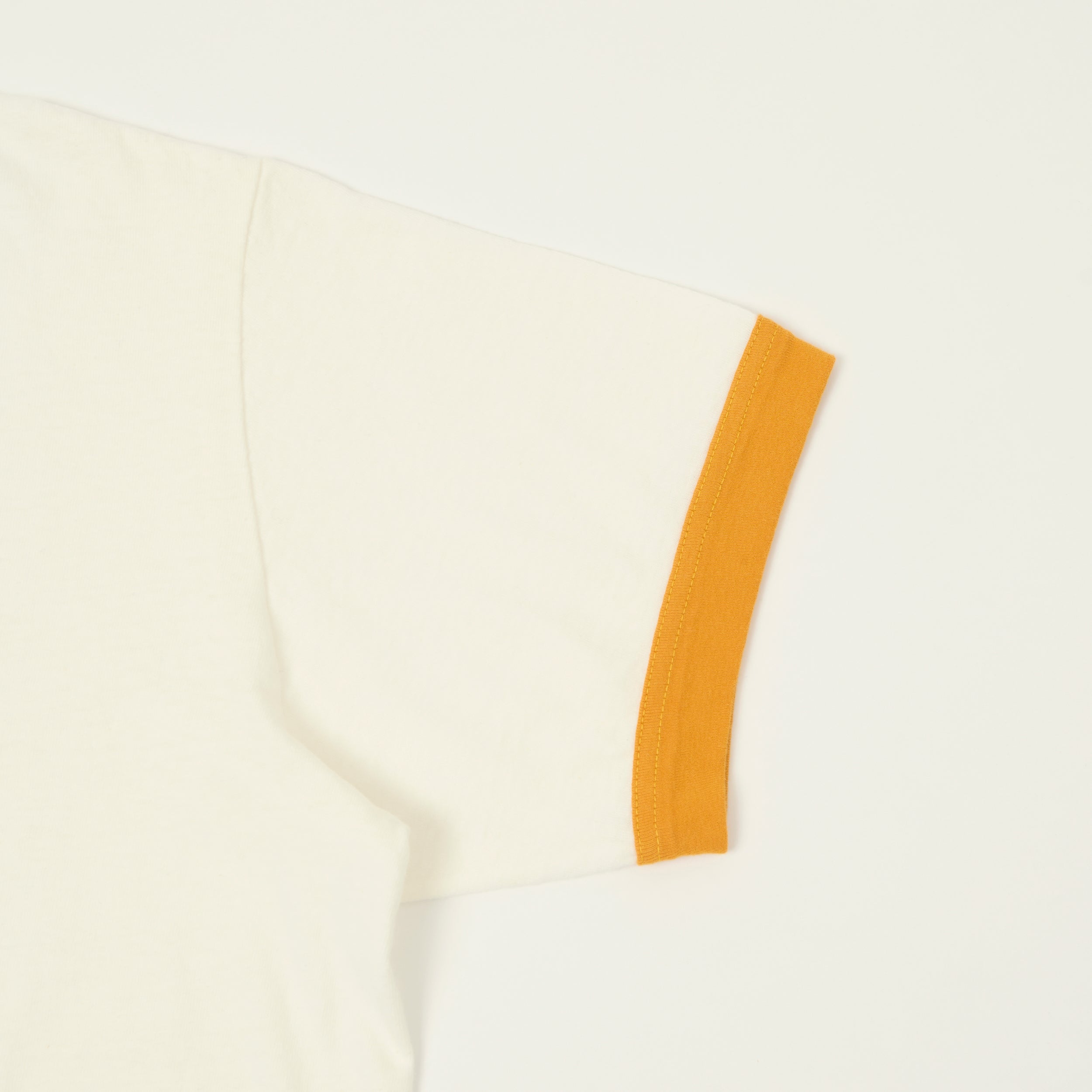 FilMelange 'Volker II' Ringer T-Shirt  - White/Peach