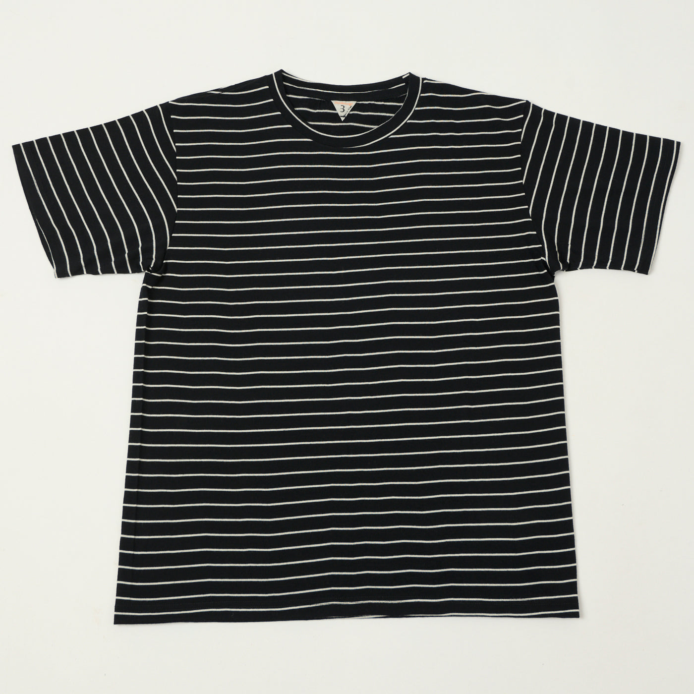 FilMelange 'Wolf' Merino Wool Tenjiku Tee - Black/White