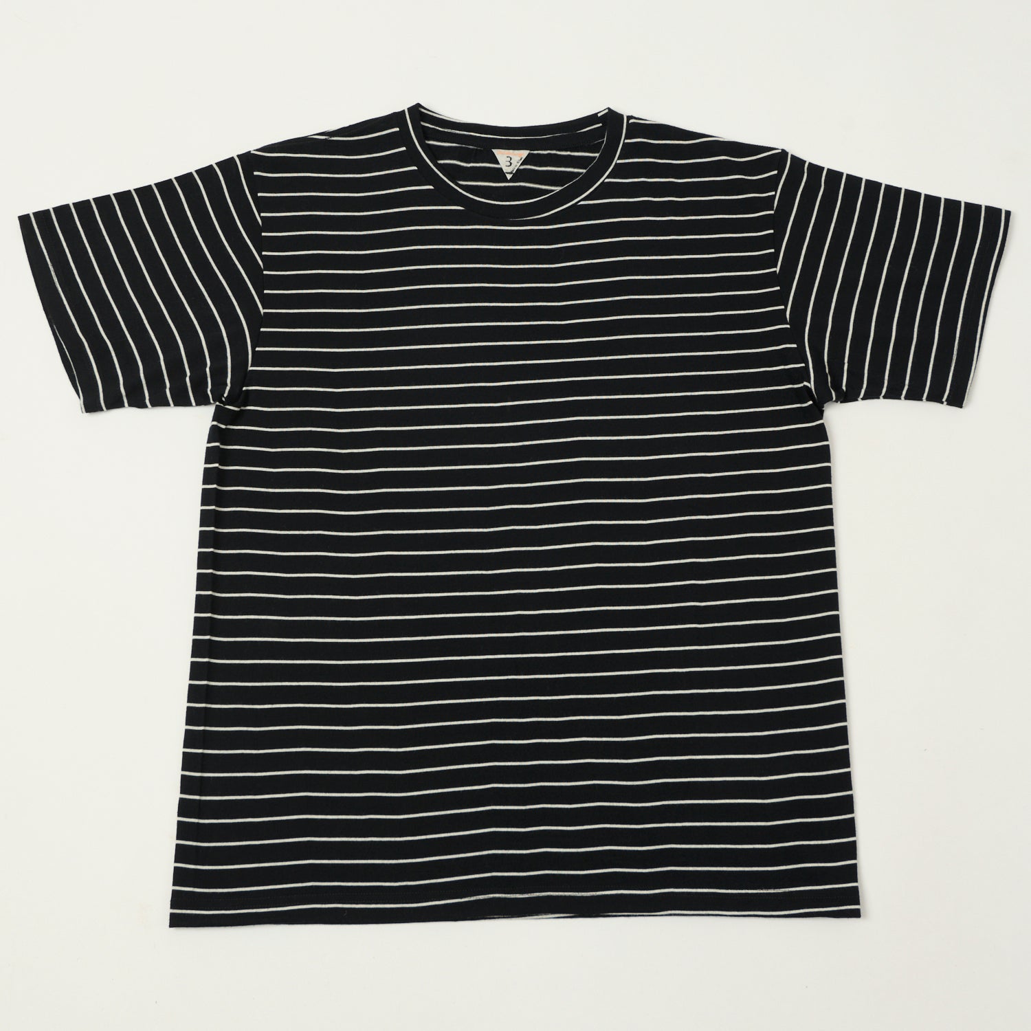 FilMelange 'Wolf' Merino Wool Tenjiku Tee - Black/White